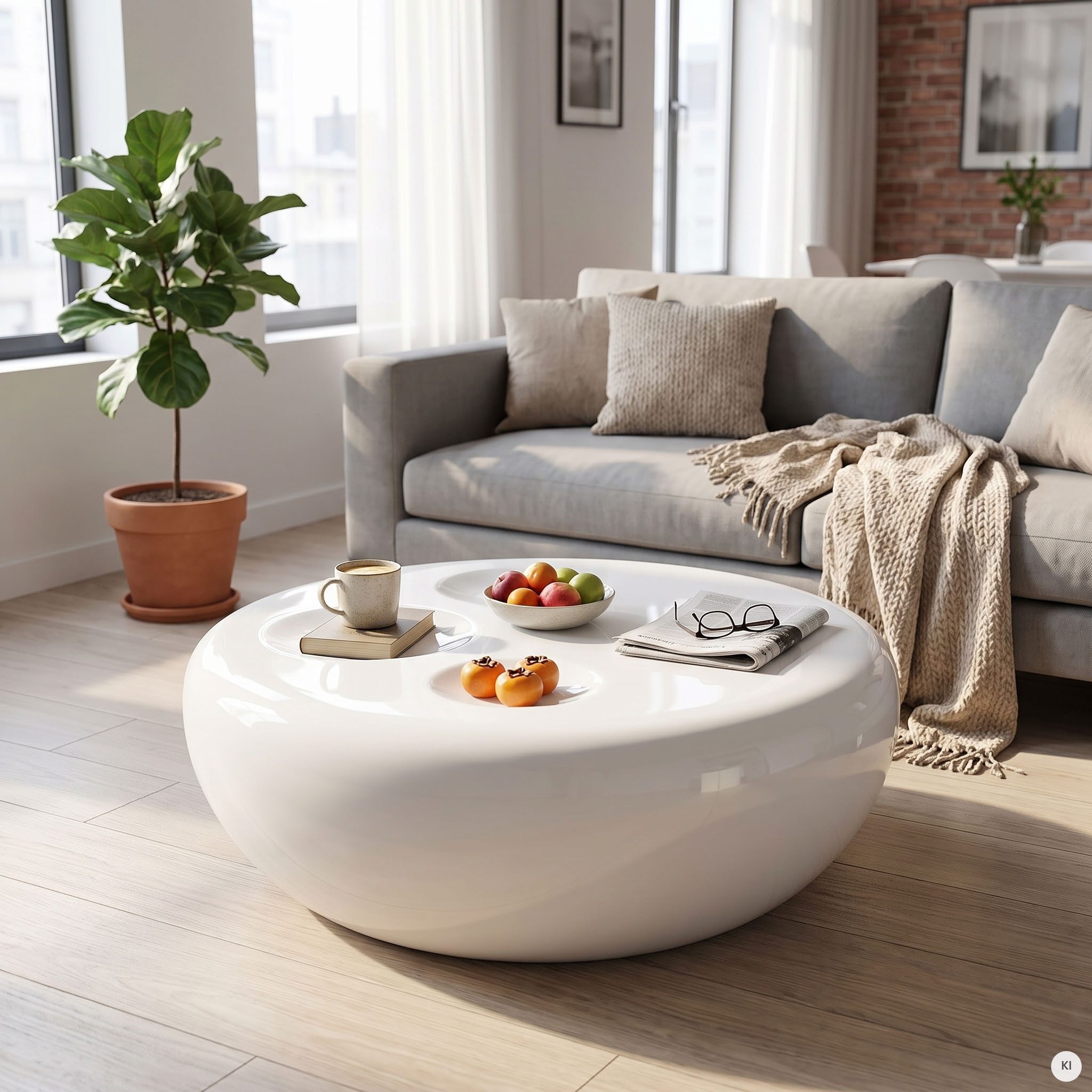 SalesFever Couchtisch Coffeetable im minimalistischen Stil