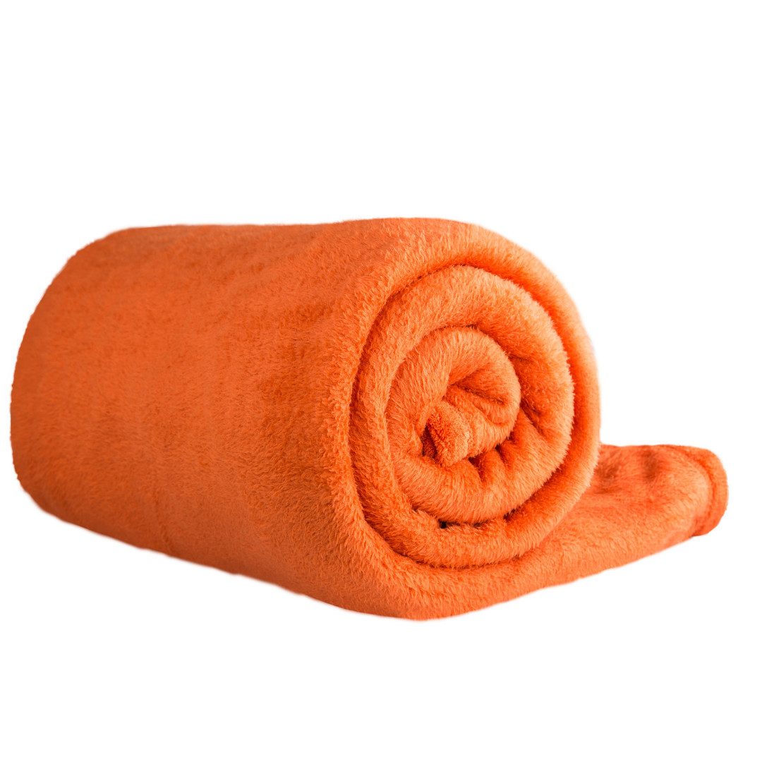 Wohndecke Kuscheldecke aus 100% Polyester, 150x220 cm, Clinotest, Kochfest ohne Einlaufen oder Fusseln, auch als Sofadecke & Tagesdecke