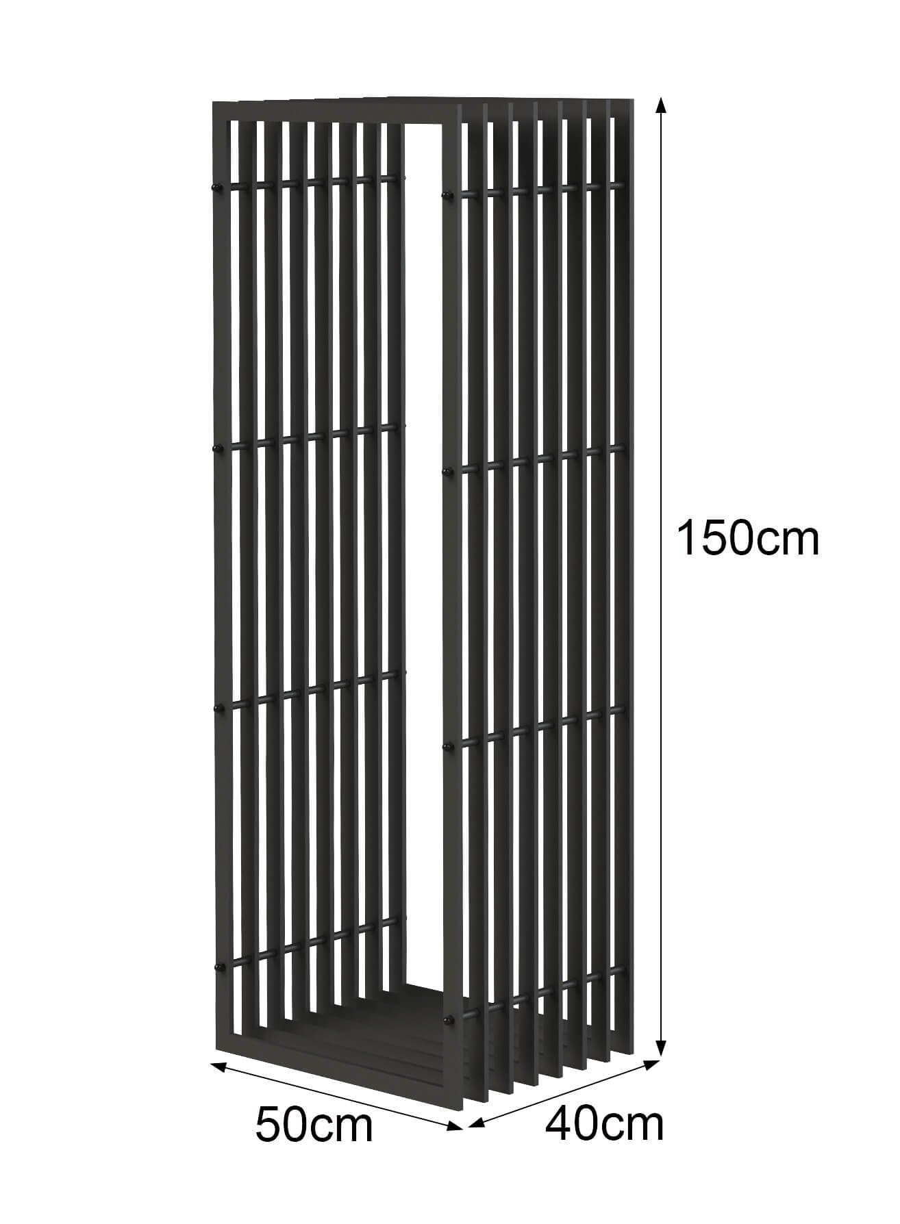 DanDiBo Kaminholzregal Innen Metall Schwarz Kaminholzständer günstig online kaufen