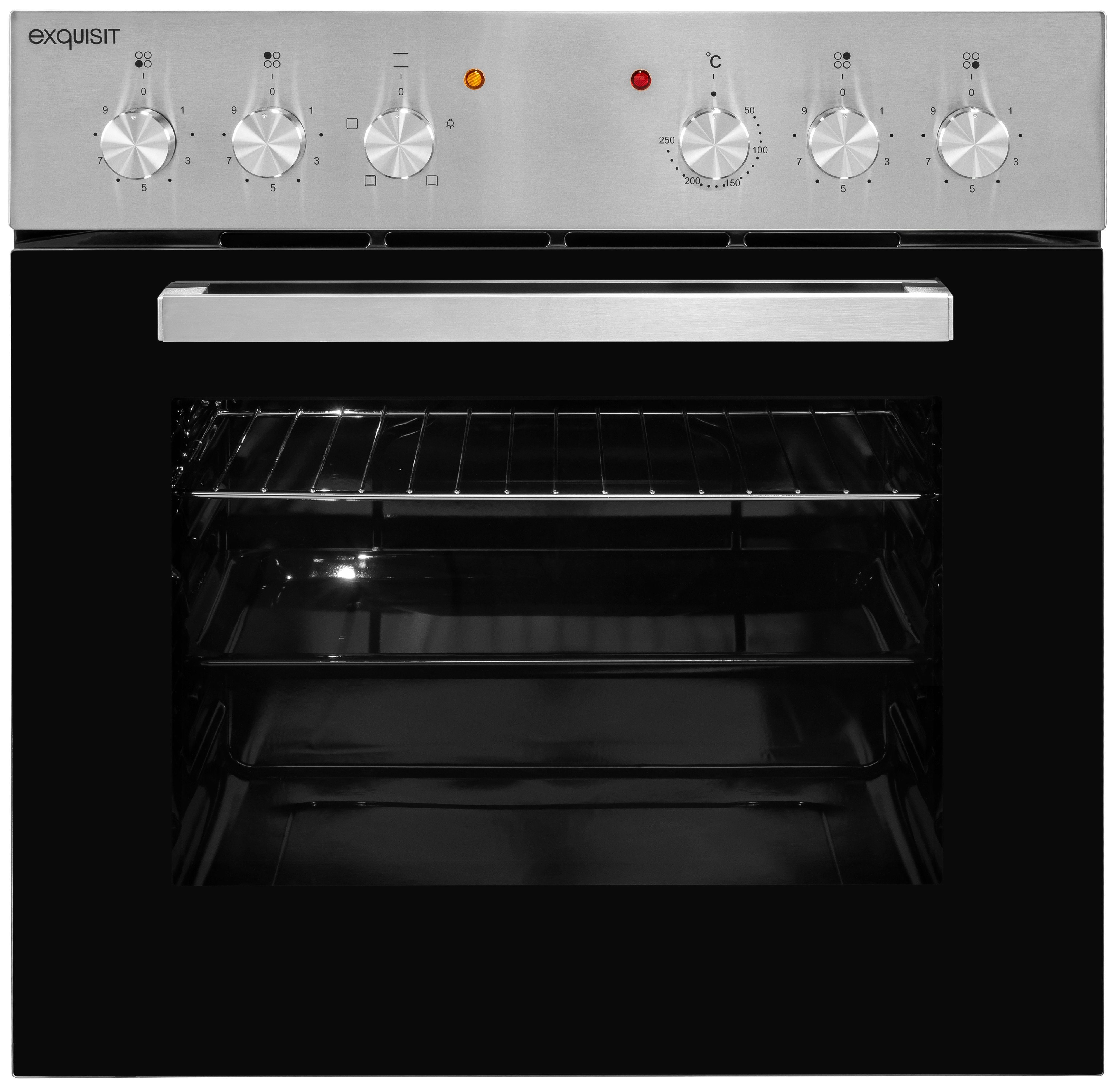 exquisit Backofen-Set EHE 146-2.1-Set, Glaskeramik-Kochfeld, 4 Kochzonen, 59 L