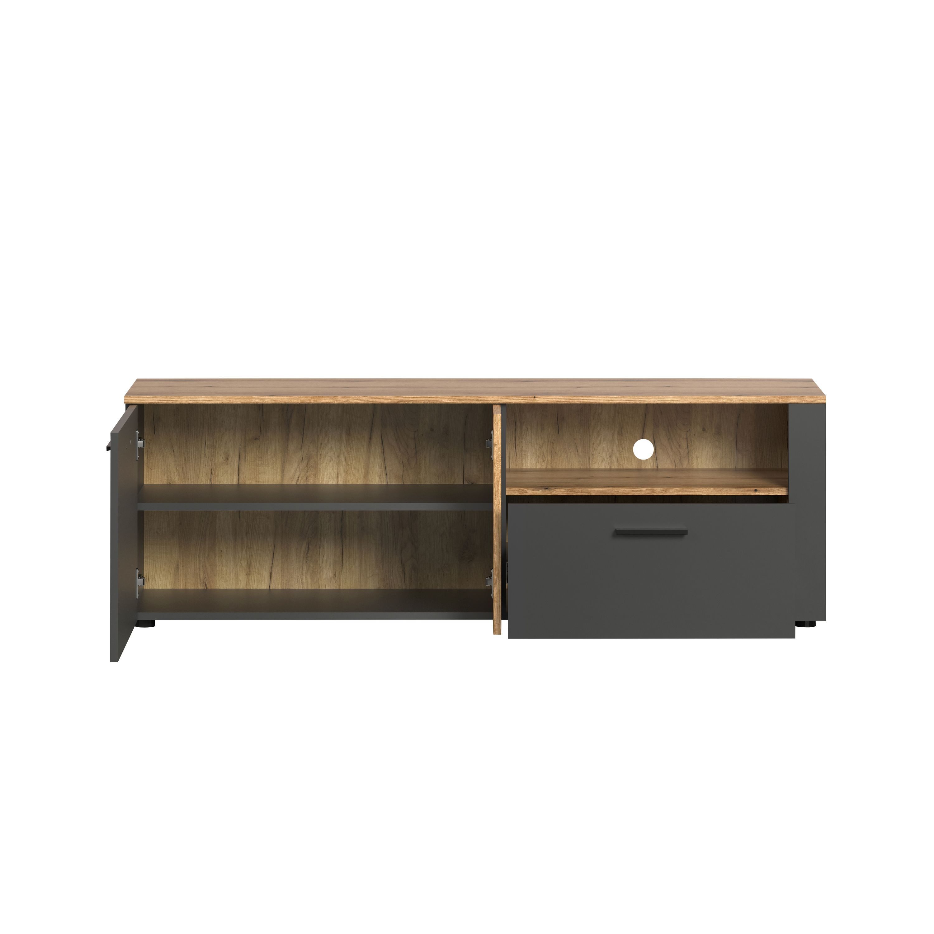 trendteam Lowboard (TV-Lowboard), Lowboard TV-Board Unterschrank 150 x 50 x 42 cm