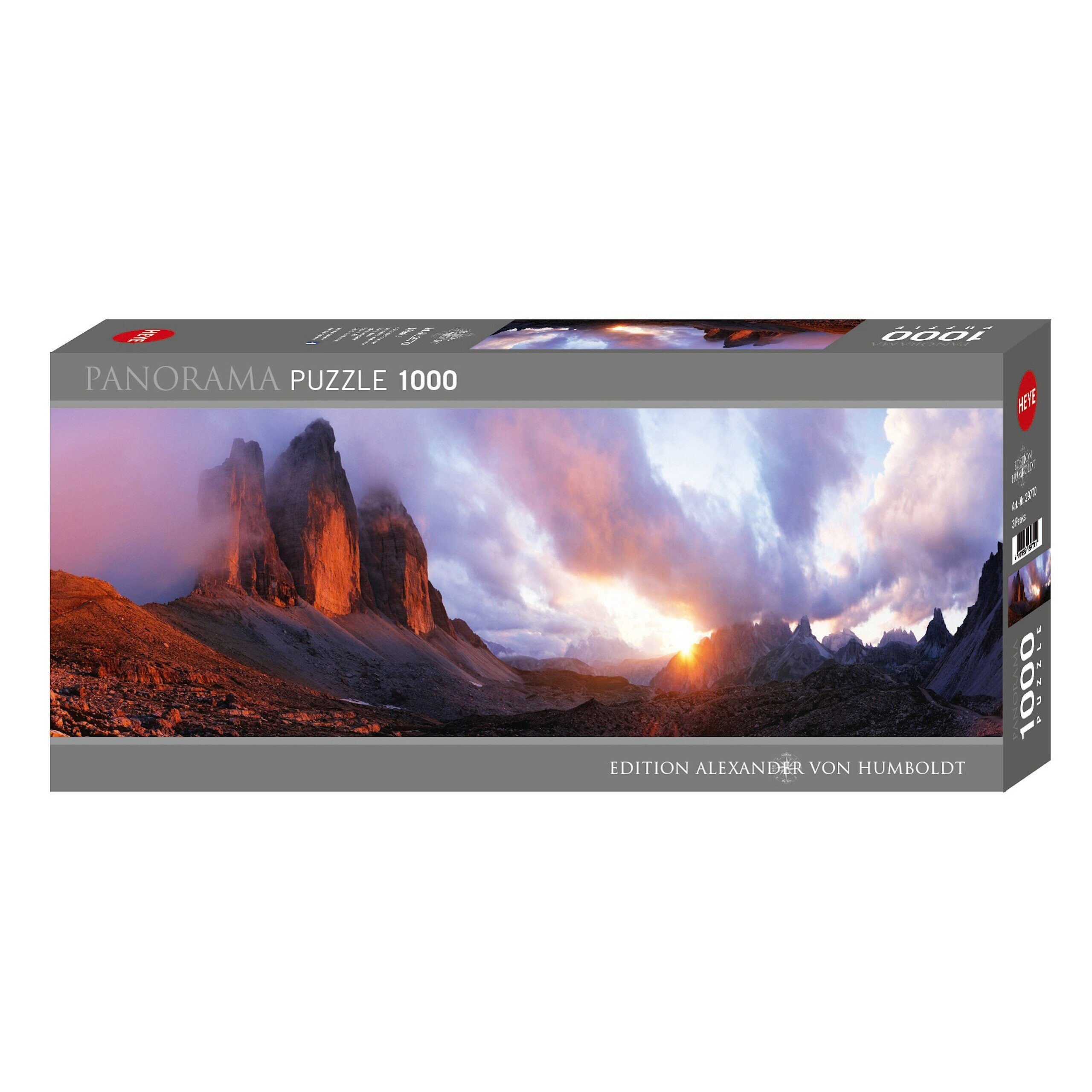 HEYE Puzzle 3 Peaks, Edition Humboldt, 2000 Puzzleteile