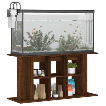vidaXL Aquariumunterschrank Aquariumständer Braun Eichen-Optik 120x40x60 cm Holzwerkstoff Aquarium