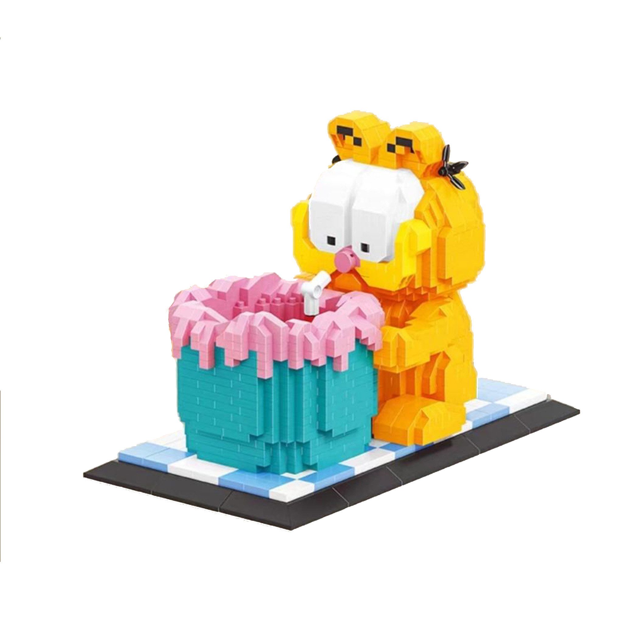 Balody B-18450 - Katze mit Milchshake Stiftehalter (Balody) Spielbausteine