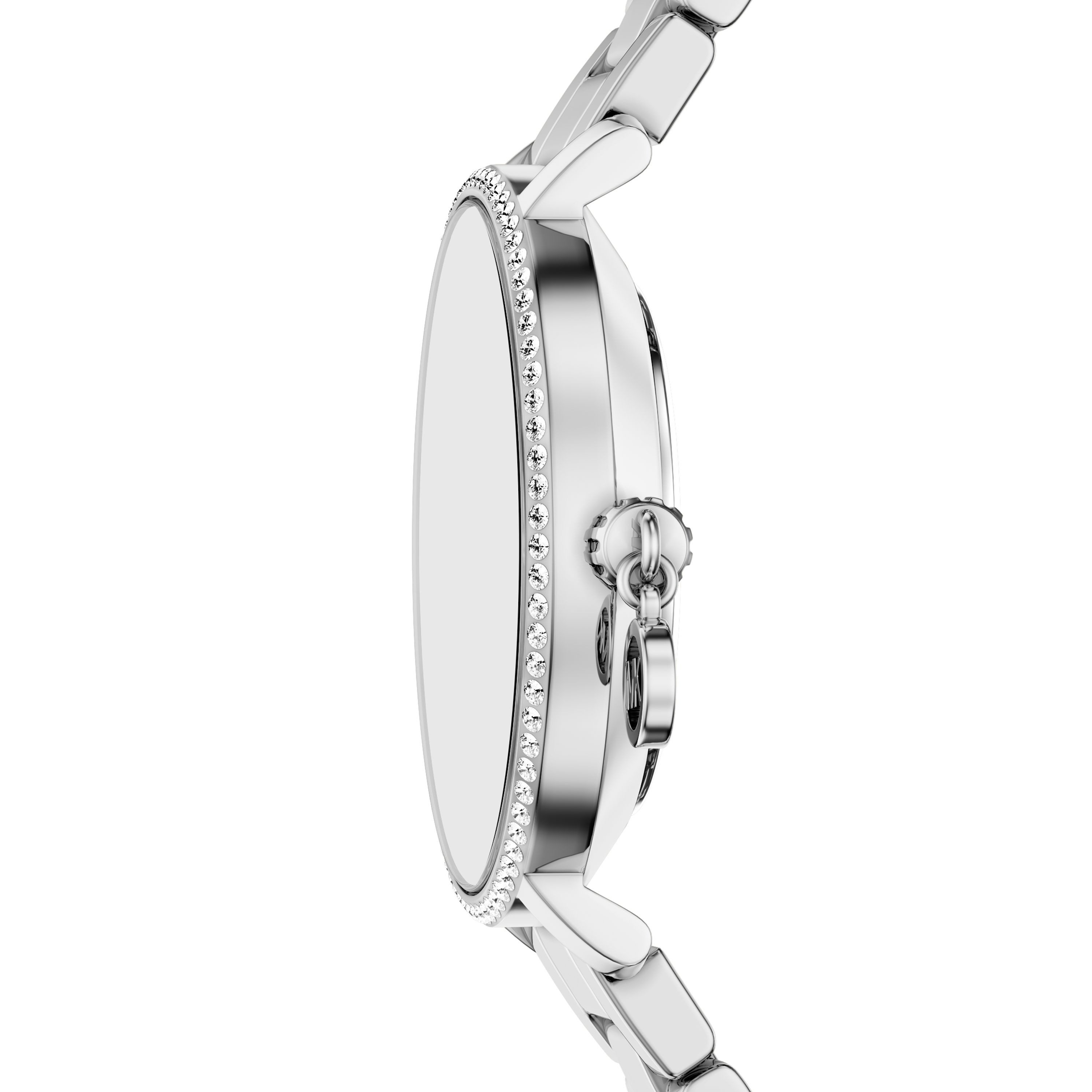 MICHAEL KORS Quarzuhr Pyper MK7617, Armbanduhr, Damenuhr, Edelstahlarmband, analog, Glassteine