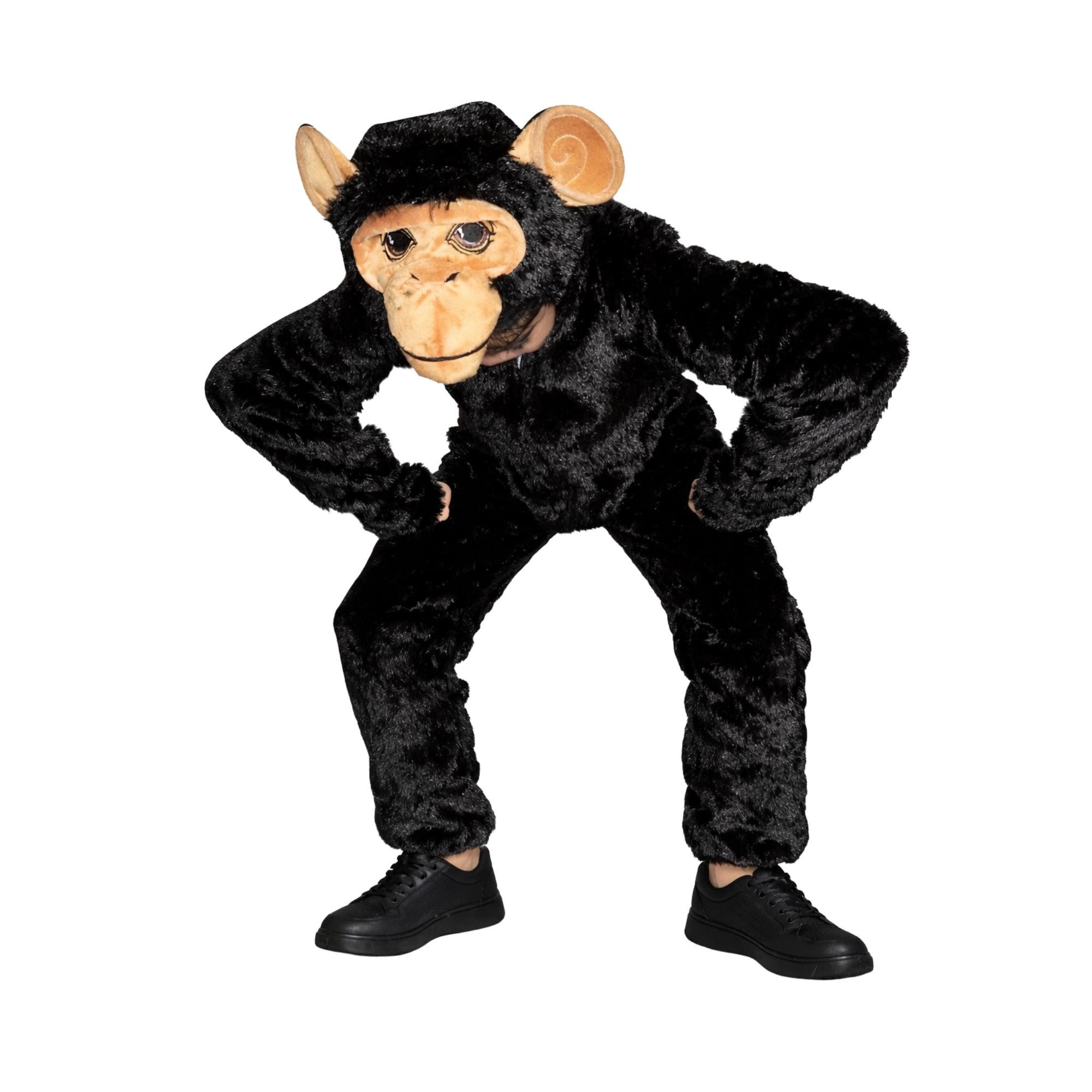 Ikumaal Kostüm Schimpanse-n Kostüm-e, F84, Kinder, Gorilla Fasching Karneval - Größe: