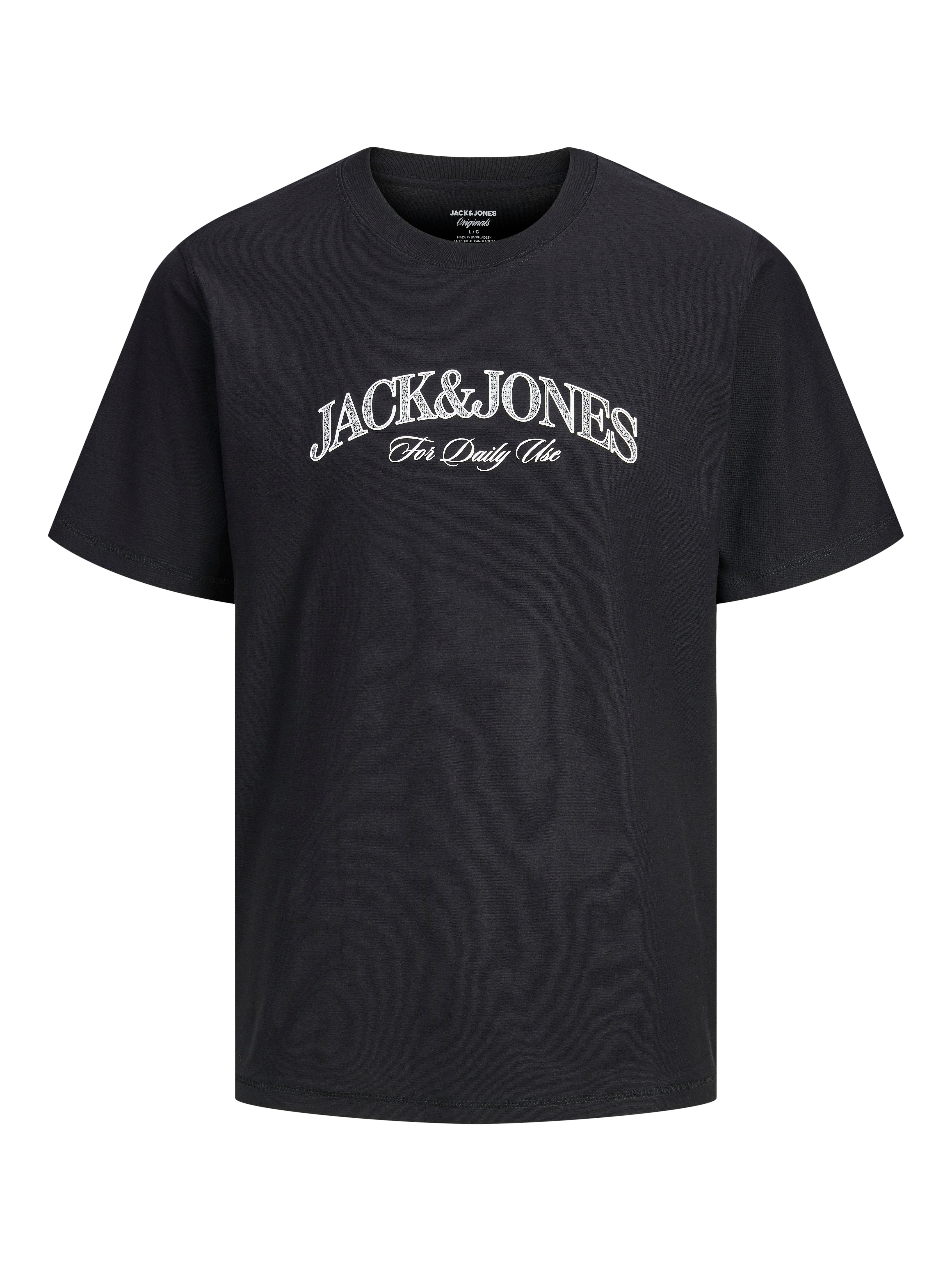 Jack & Jones PlusSize T-Shirt JORCASSIS BRANDING TEE SS CREW NECK PLS mit Logo Schriftzug – Bild 5 von 5
