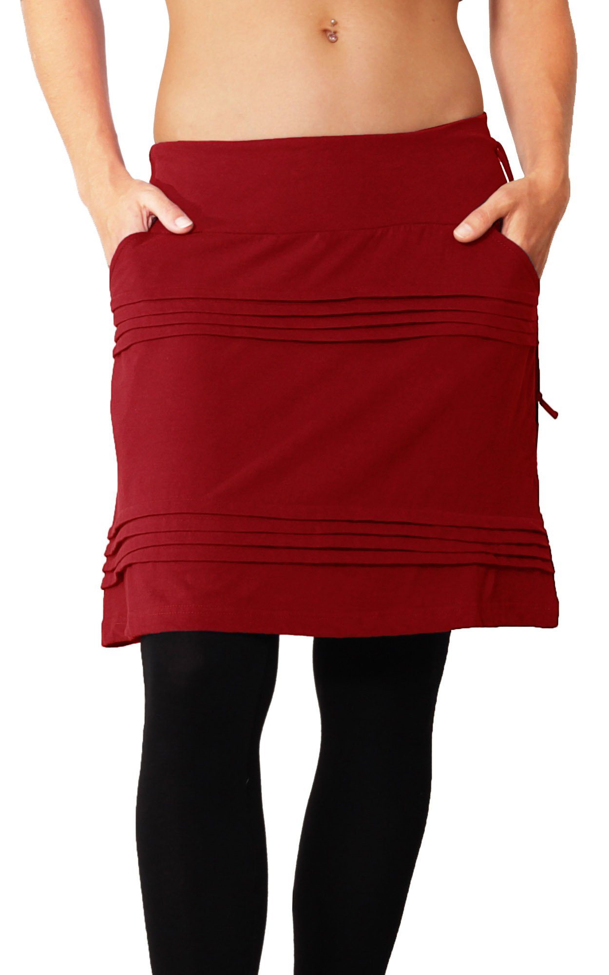PUREWONDER Sommerrock Damen Rock mit Druckknöpfen günstig online kaufen