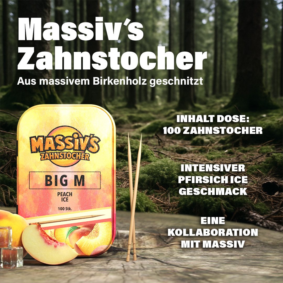 Wunder Zahnstocher Mundpflegecenter Massiv's Zahnstocher - Zahnstocher mit Geschmack – BIG M, Zahnstocher mit Geschmack, Zahnstocher mit Geschmack, Zahnstocher mit Geschmack