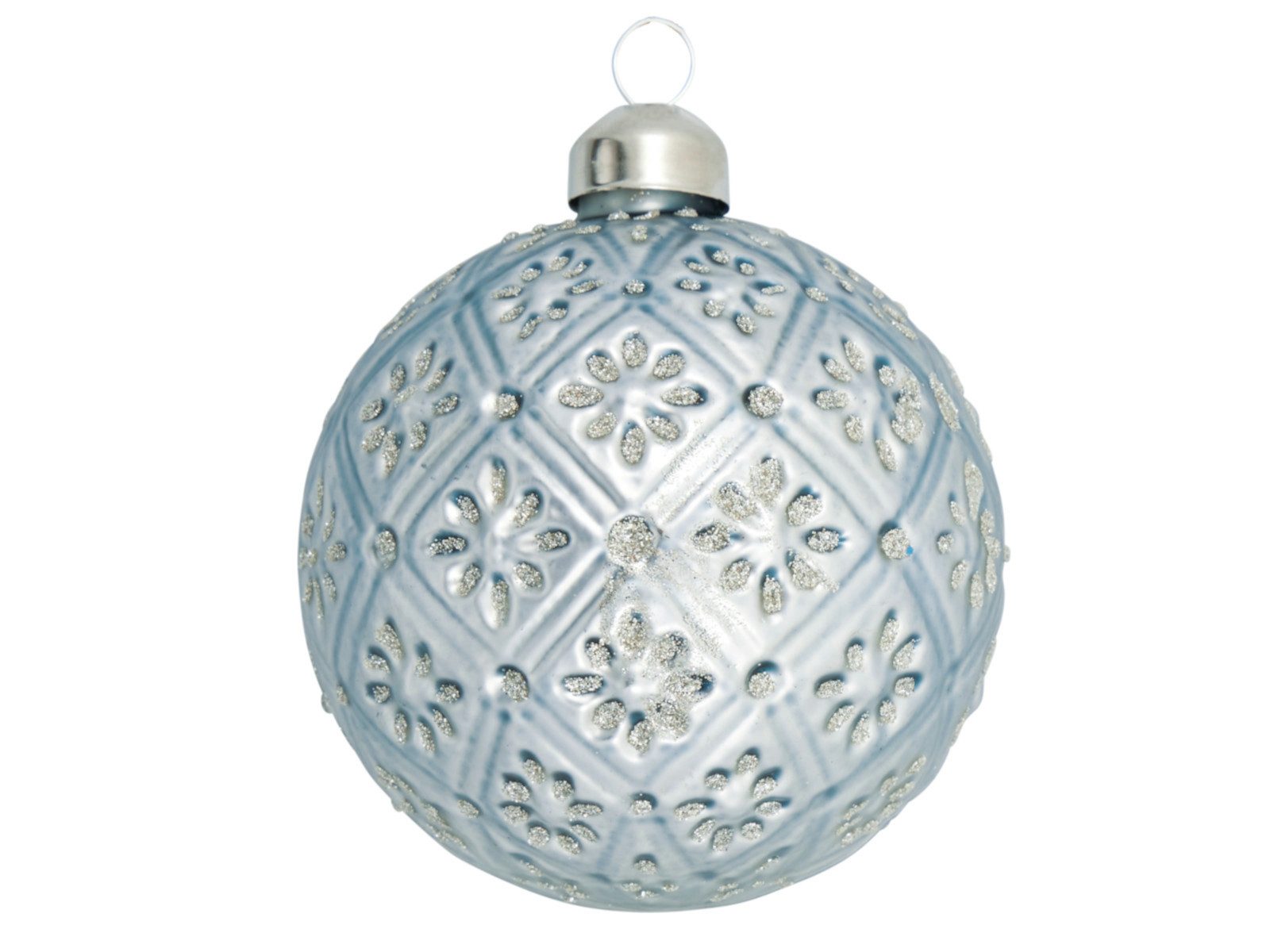 Greengate Weihnachtsbaumkugel Harmony Weihnachtskugel sparkling blue 8cm