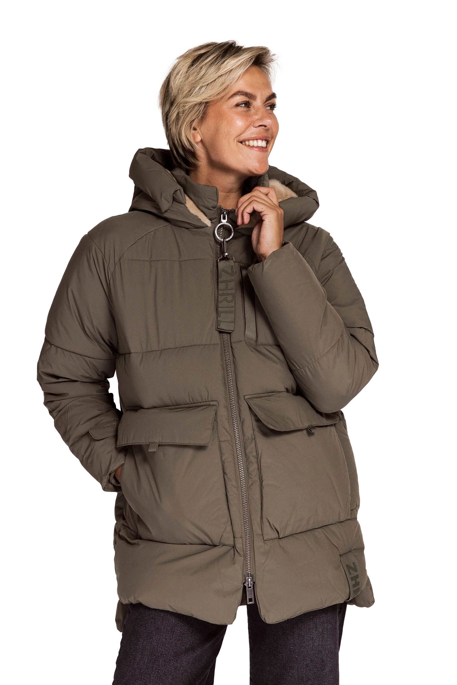 Zhrill Winterjacke ZHNIEKA GREEN (0-St) günstig online kaufen