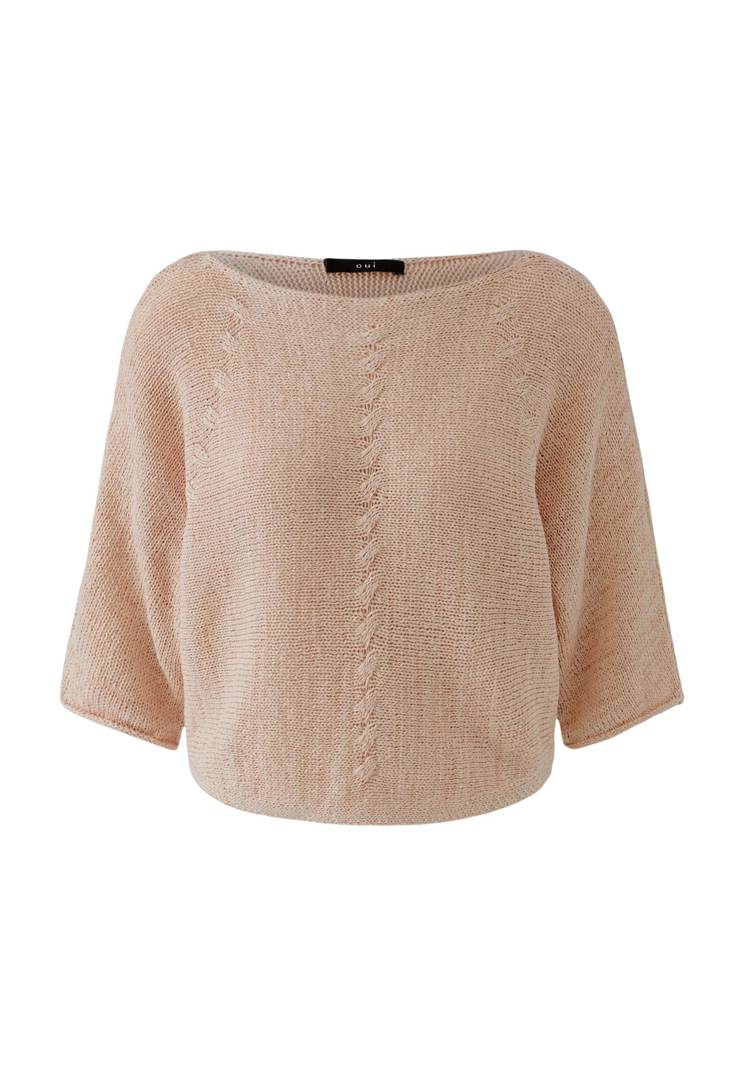 Oui Rundhalspullover
