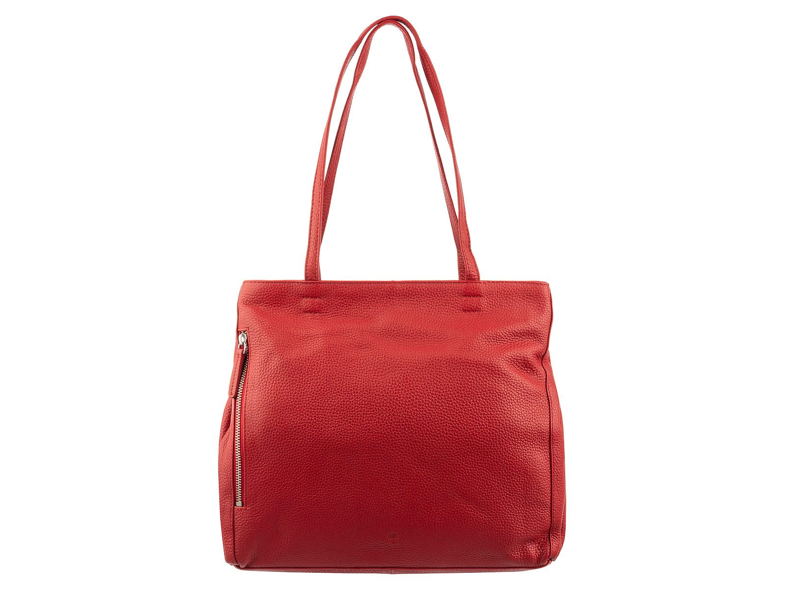 Prato Umhängetasche Damen LM Asif Tragetasche Handtasche geprägtes Rindleder 31 x 28 x 10 (ein Stück, 1-tlg., ca. B/H/T 31/28/10 cm), Innenfächer