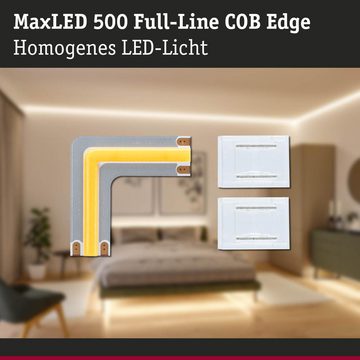 Paulmann LED Stripe MaxLED 500 Full-Line COB Eckverbinder in Silber 0,3W 25lm 2700K, 1-flammig, LED Streifen