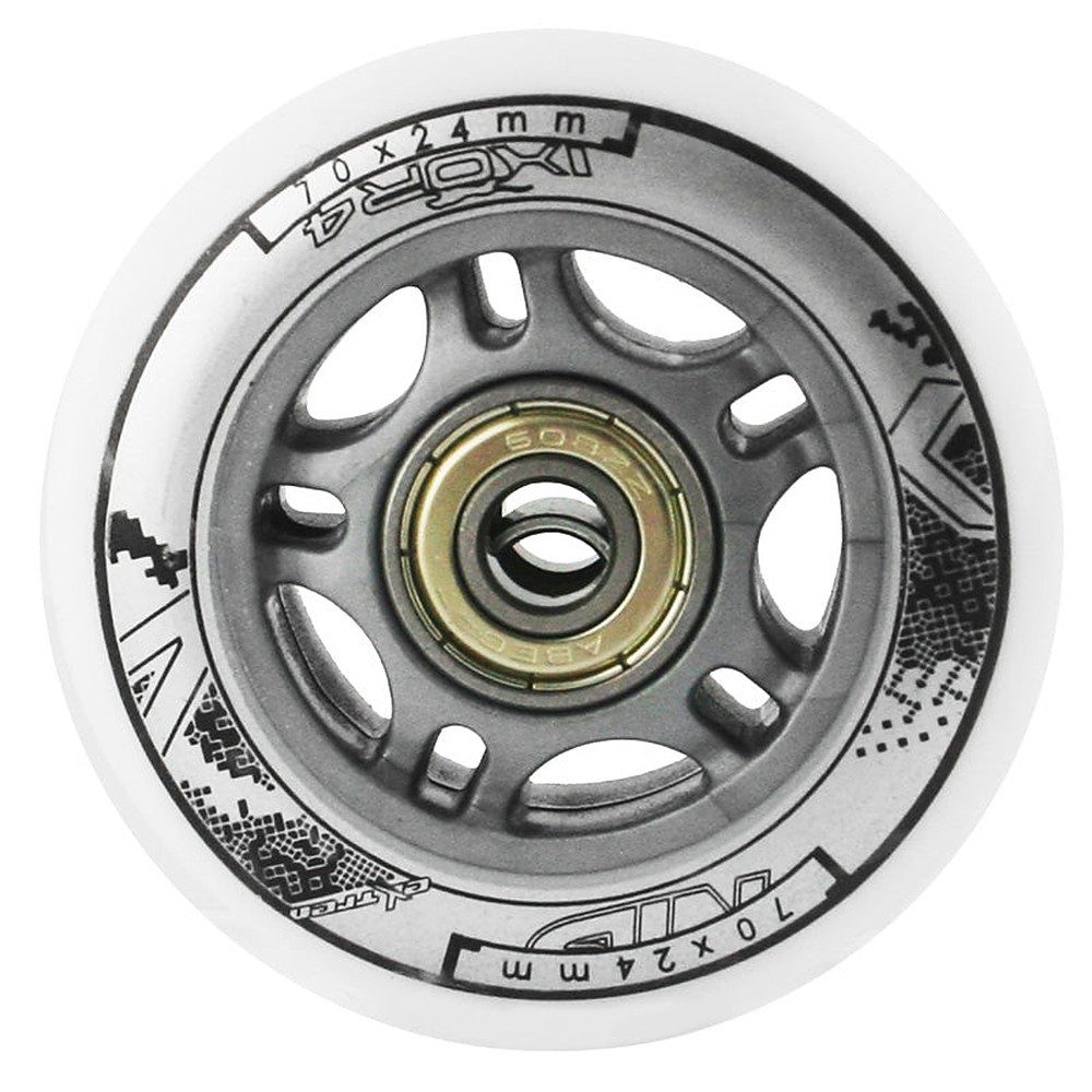 NILS EXTREME Inlineskates-Rolle Skaterollen Ersatzrollen Rollensatz (Spar-Set, 4 St), 82A, 70x24 mm, ABEC 7, 4er-Set, PU-Rollen
