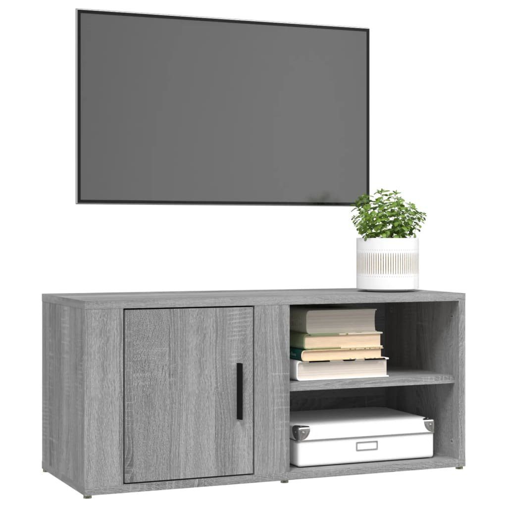 Grau (1-St) cm vidaXL Holzwerkstoff TV-Schrank 80x31,5x36 TV-Schrank Sonoma