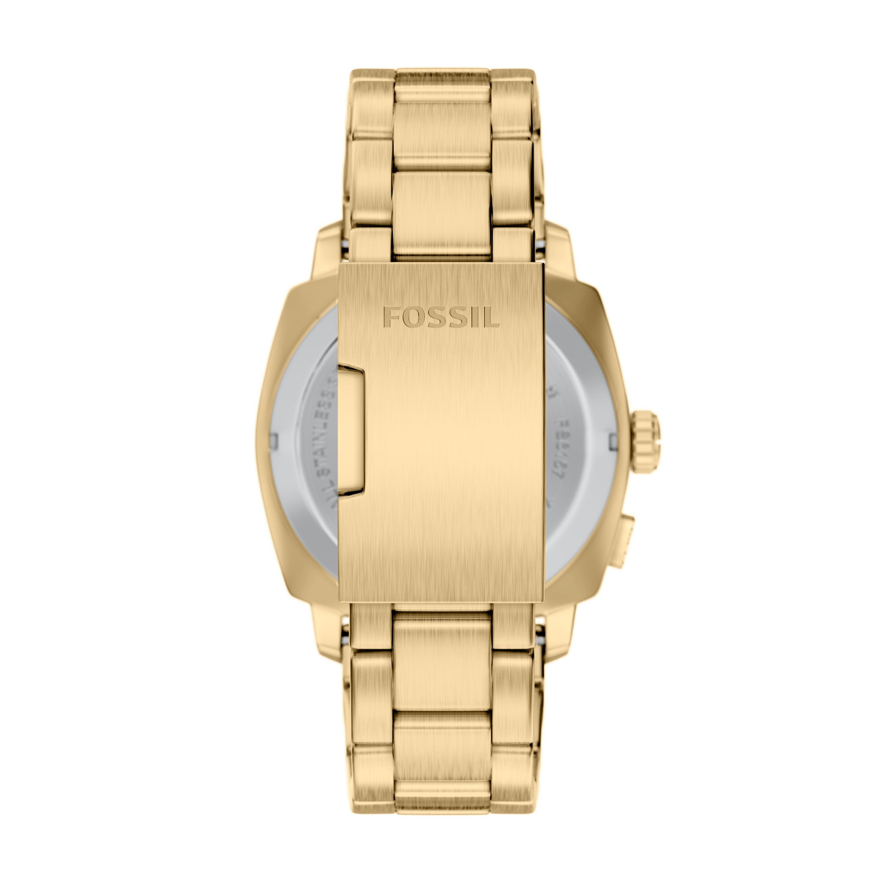 Fossil Quarzuhr Machine - Big Tic FS6157, Armbanduhr, Herrenuhr, Edelstahlarmband, analog, digital