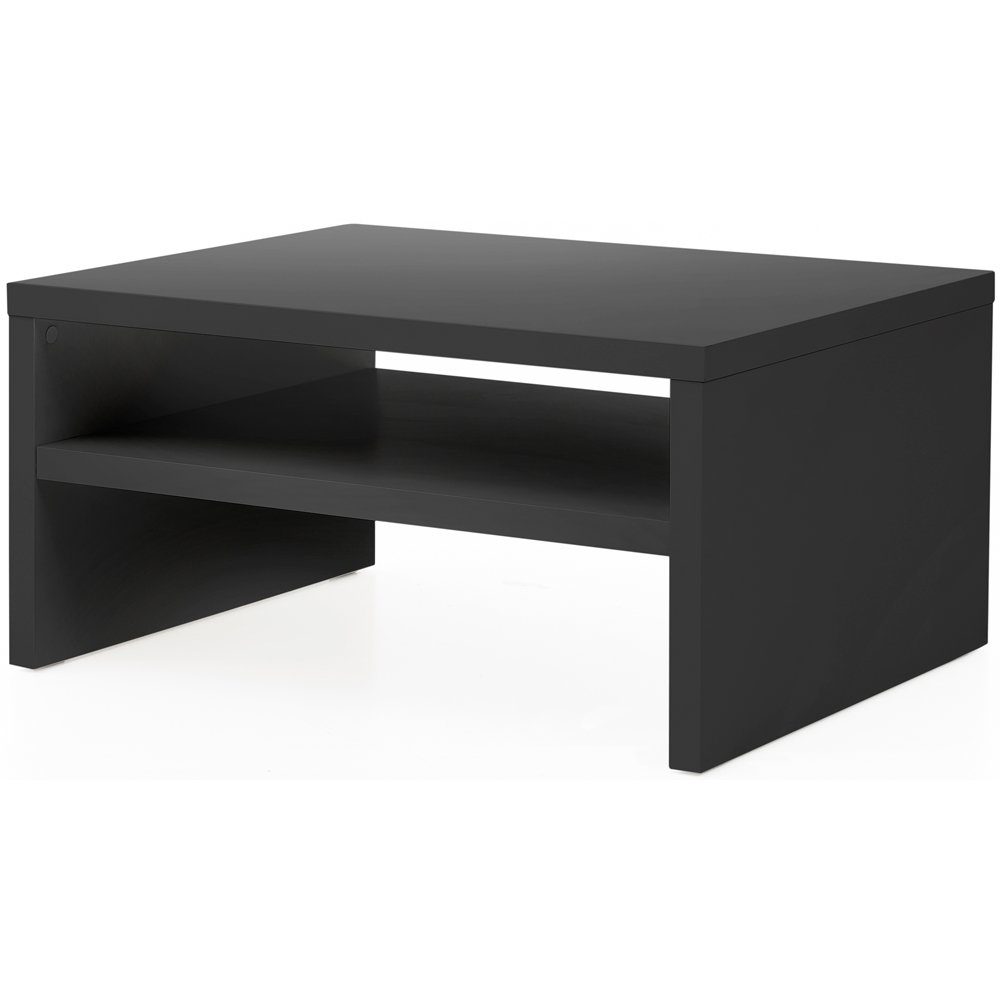 Lomadox Couchtisch MODESTO-52, schwarz modernes Design mit praktischer Ablage, B/H/T: ca. 90/45/70 cm