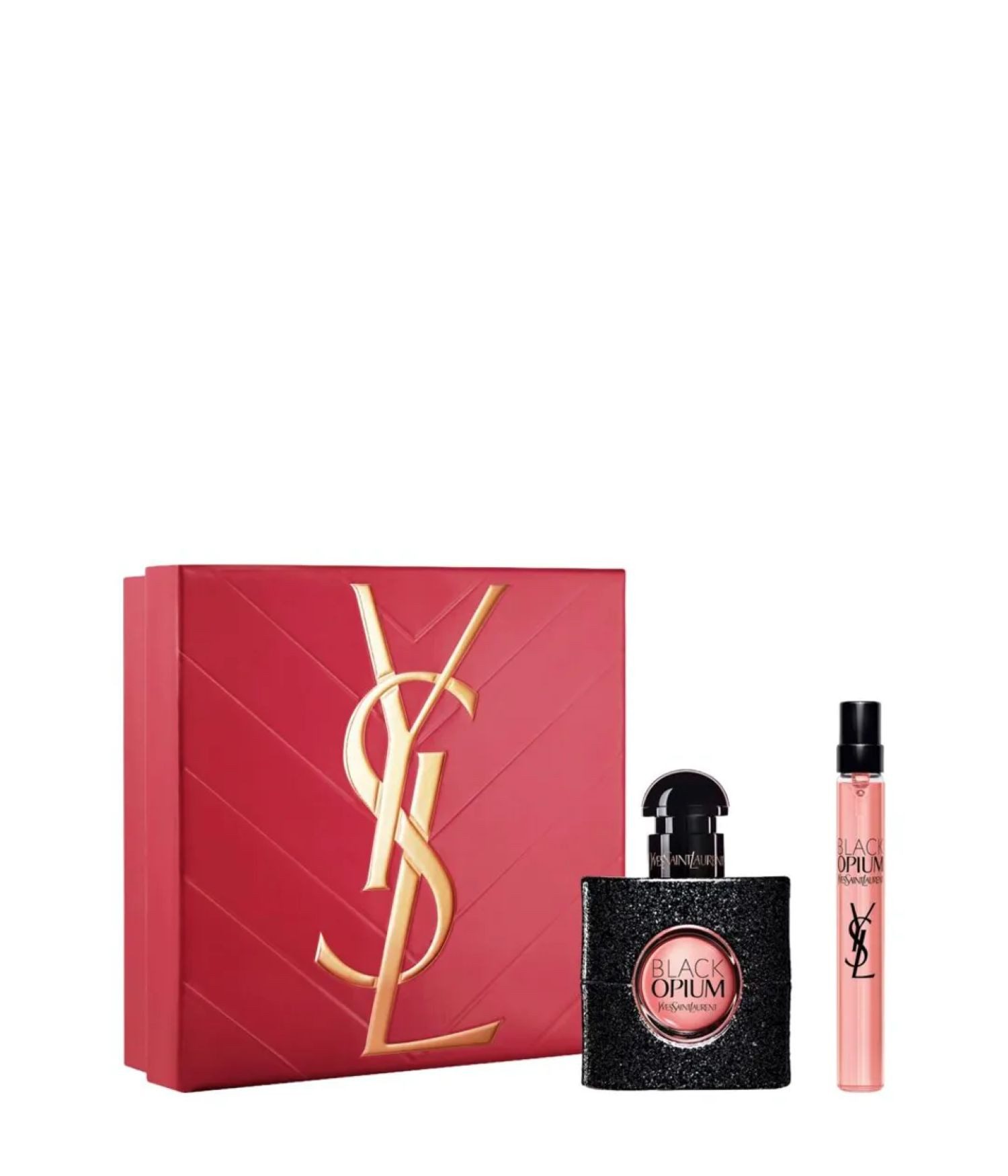 YVES SAINT LAURENT Eau de Parfum Black Opium 30 ml Eau de Parfum (EdP 10 ml), 1-tlg.
