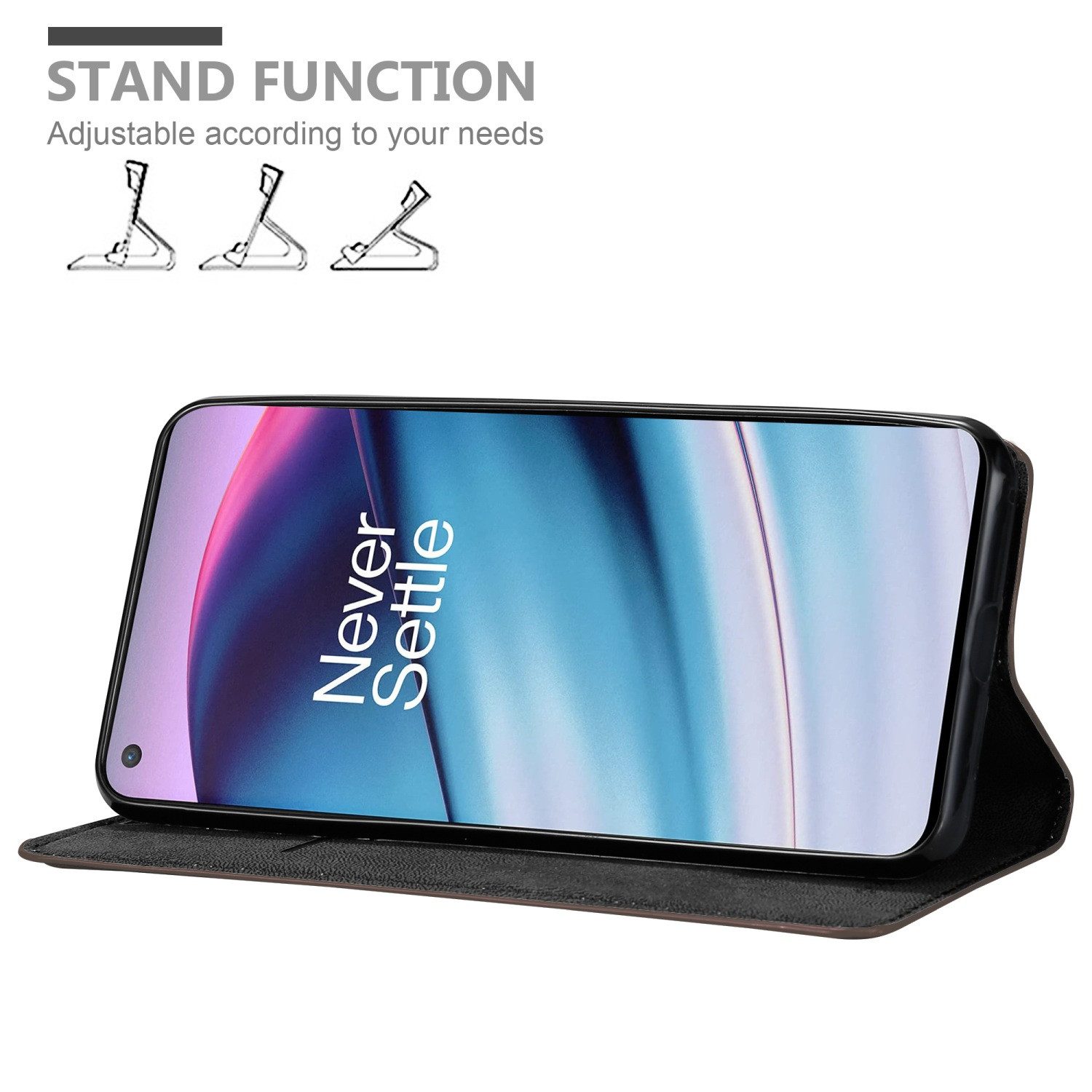 Cadorabo Handyhülle für OnePlus Nord CE 5G Hülle OnePlus Nord CE 5G, Hülle Schutzhülle mit Standfunktion, Magnetverschluss und Kartenfach