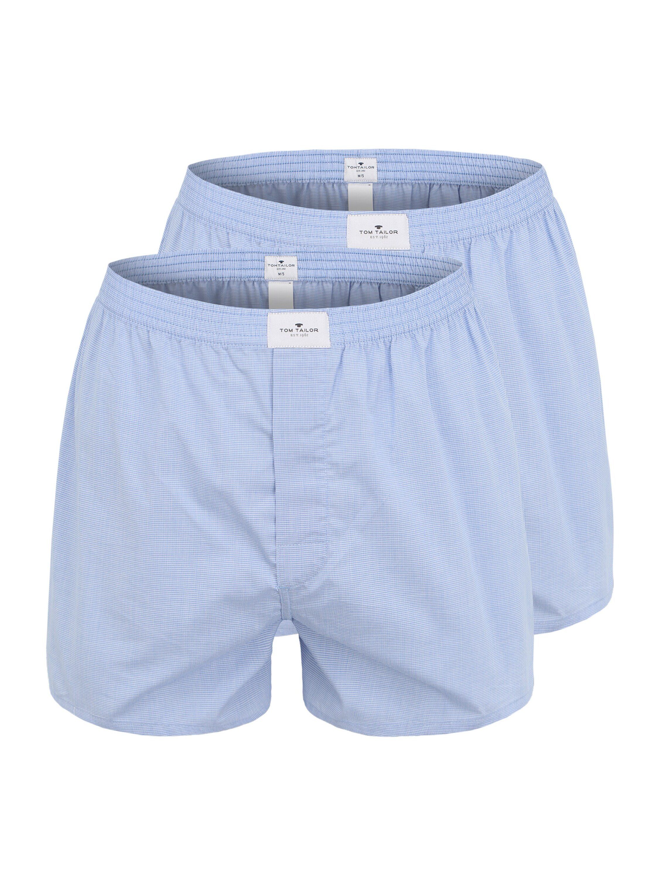 TOM TAILOR Boxershorts (2-St) blau-hell-Karo