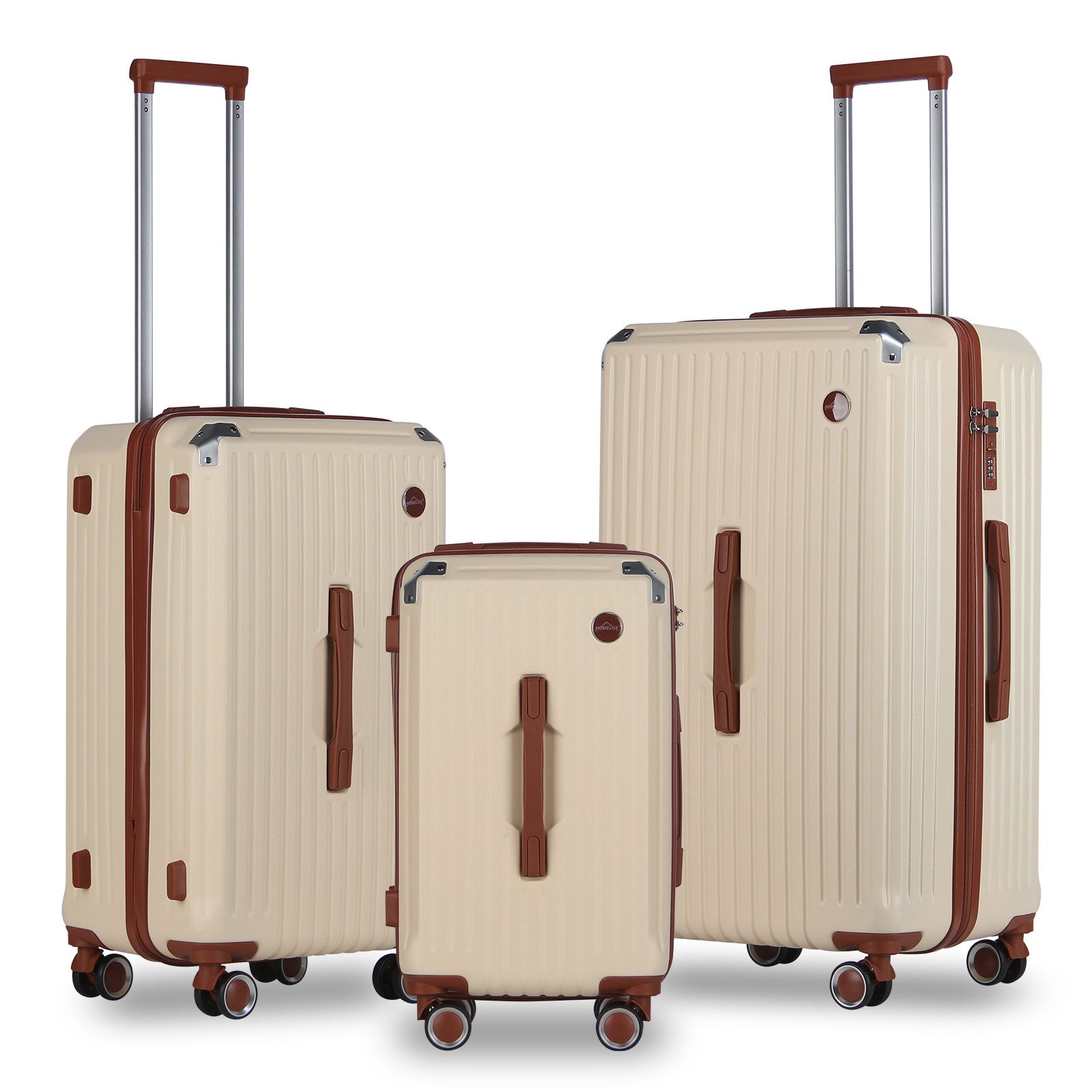 HOMELUX Kofferset Kofferset Reisekoffer 3er Set Hartschalen Koffer Trolley Set, (set, 3), Rollkoffer Trolley Hartschalen koffer Set - M-L-XL