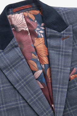 Next Baukastensakko Karierter Anzug mit Besatz: Sakko (1-tlg)