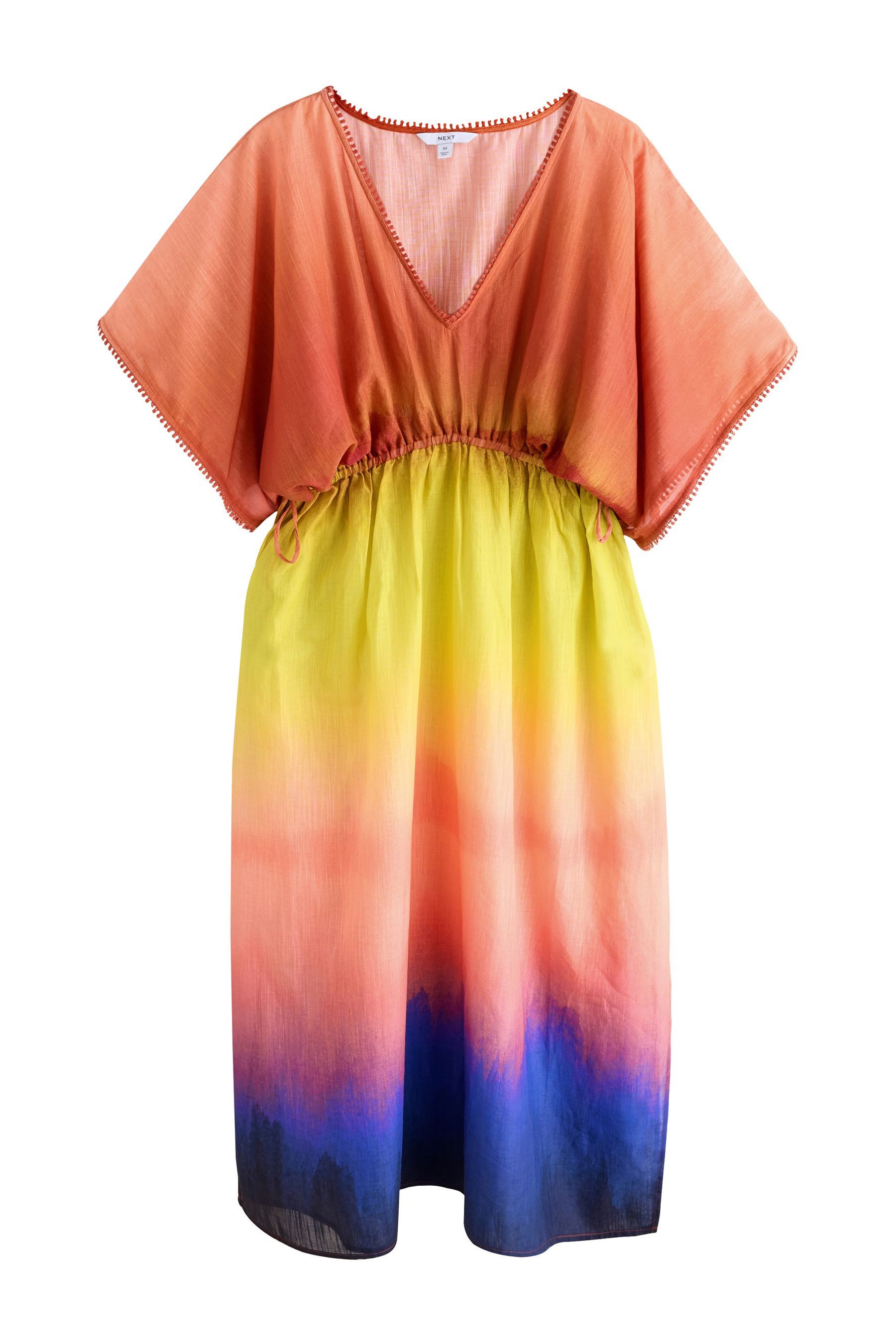 Next Kaftan Maxi-Kaftan mit Blume-Print (1-tlg)