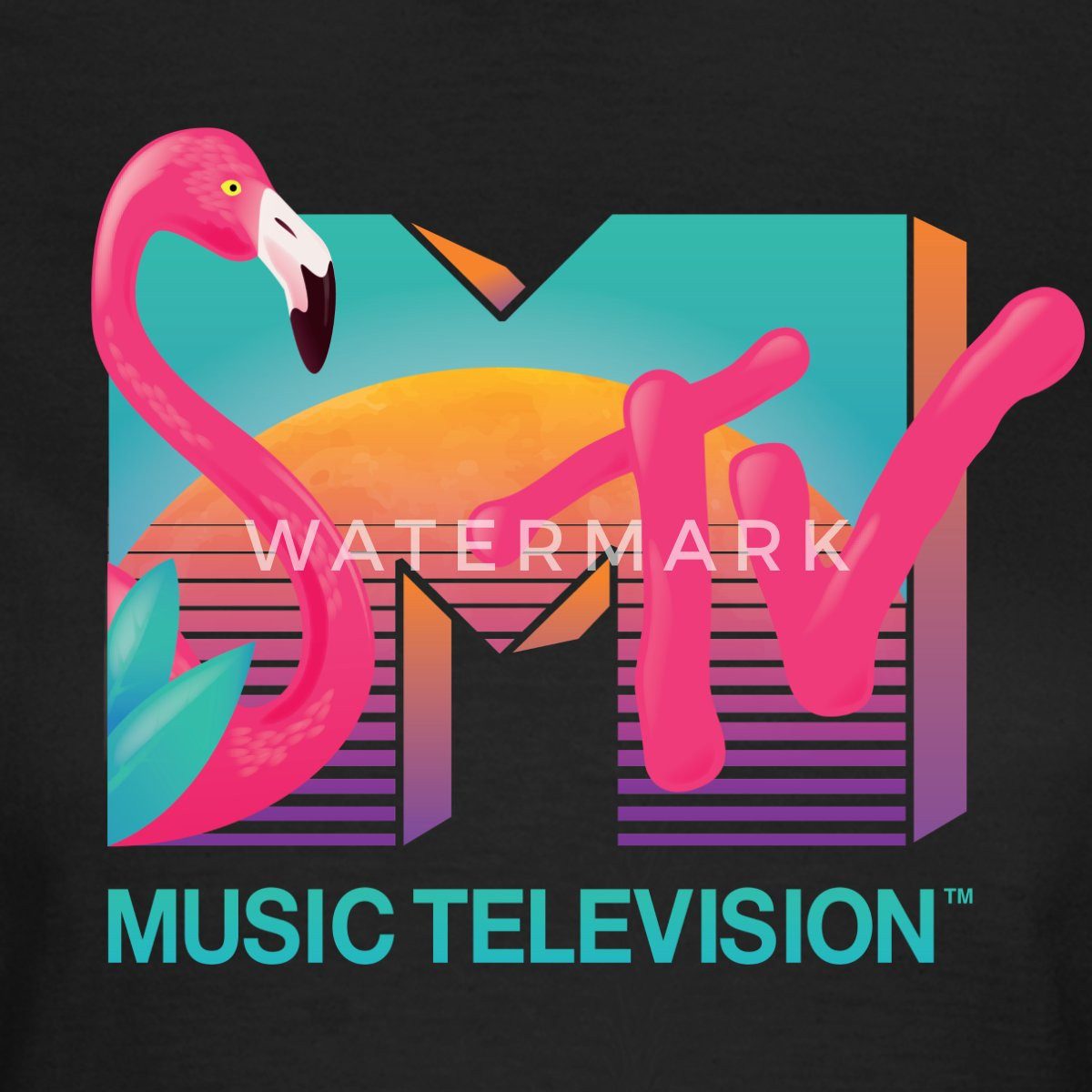 Spreadshirt T-Shirt MTV Music Television Flamingo-Logo Frauen T-Shirt (1-tl günstig online kaufen