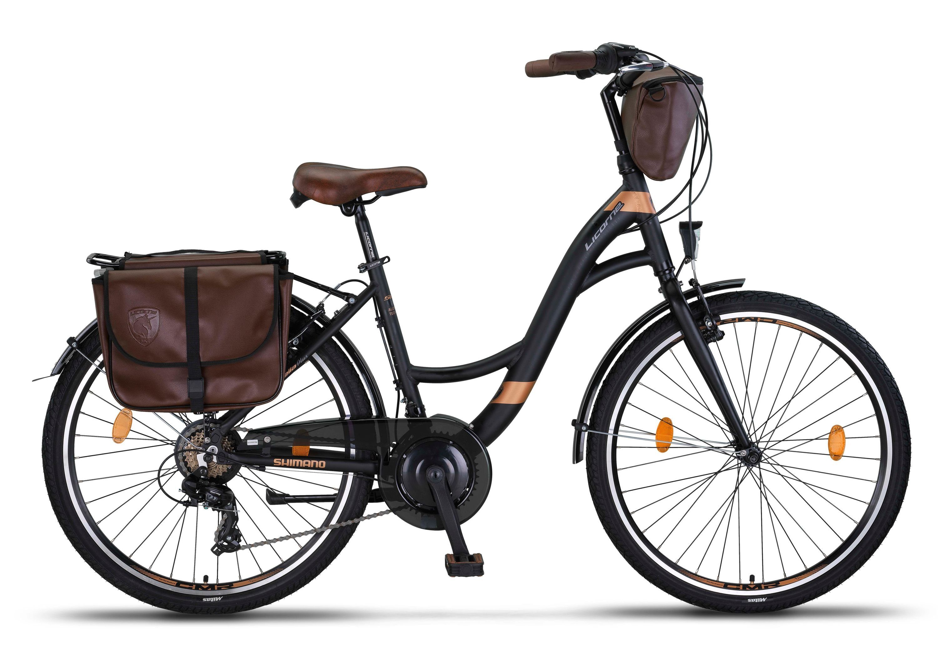 Gang Plus Licorne Aluminium, Gold Stella Cityrad Bike 21 Premium Licorne Bike Bike City