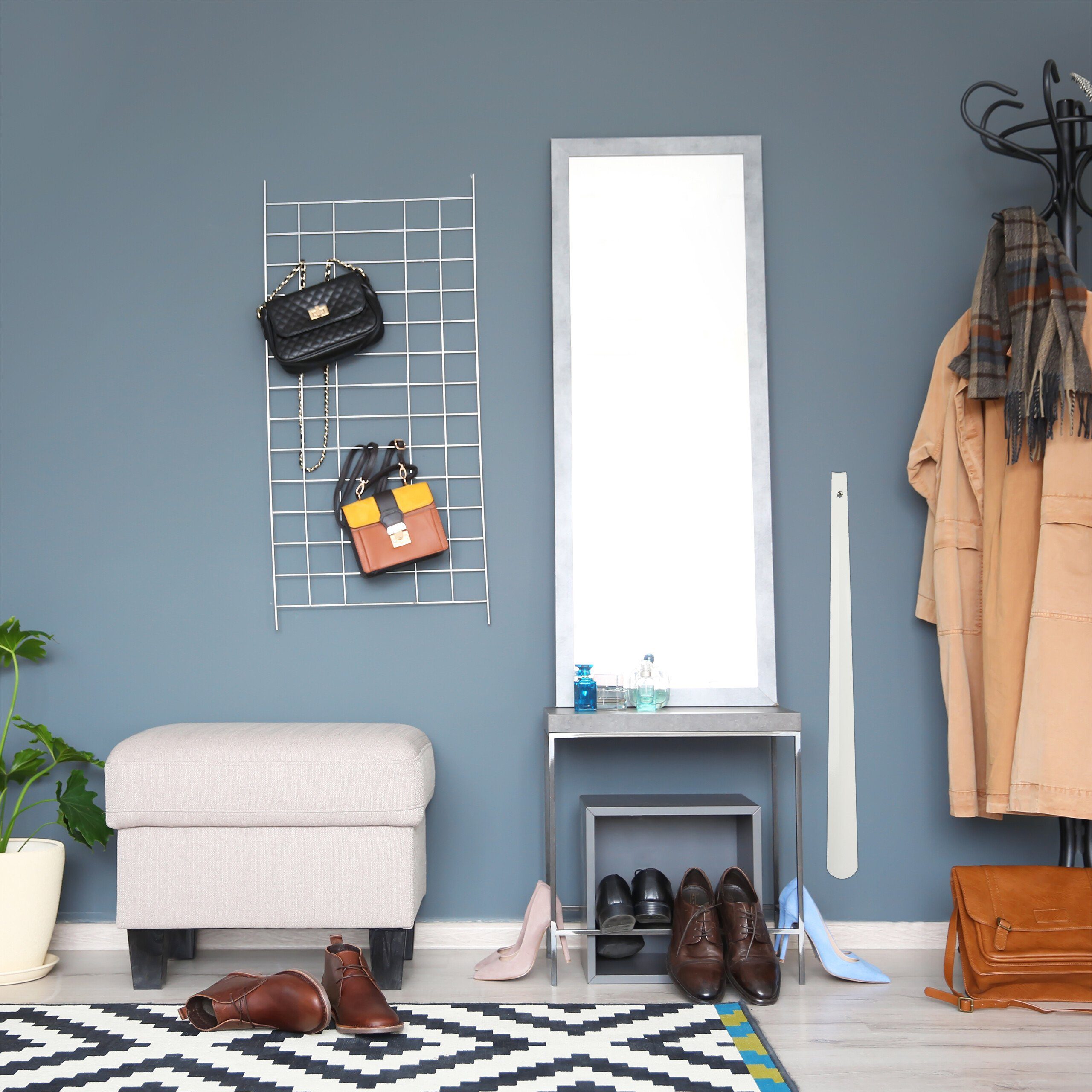 relaxdays Schuhlöffel Metall im 2er Set