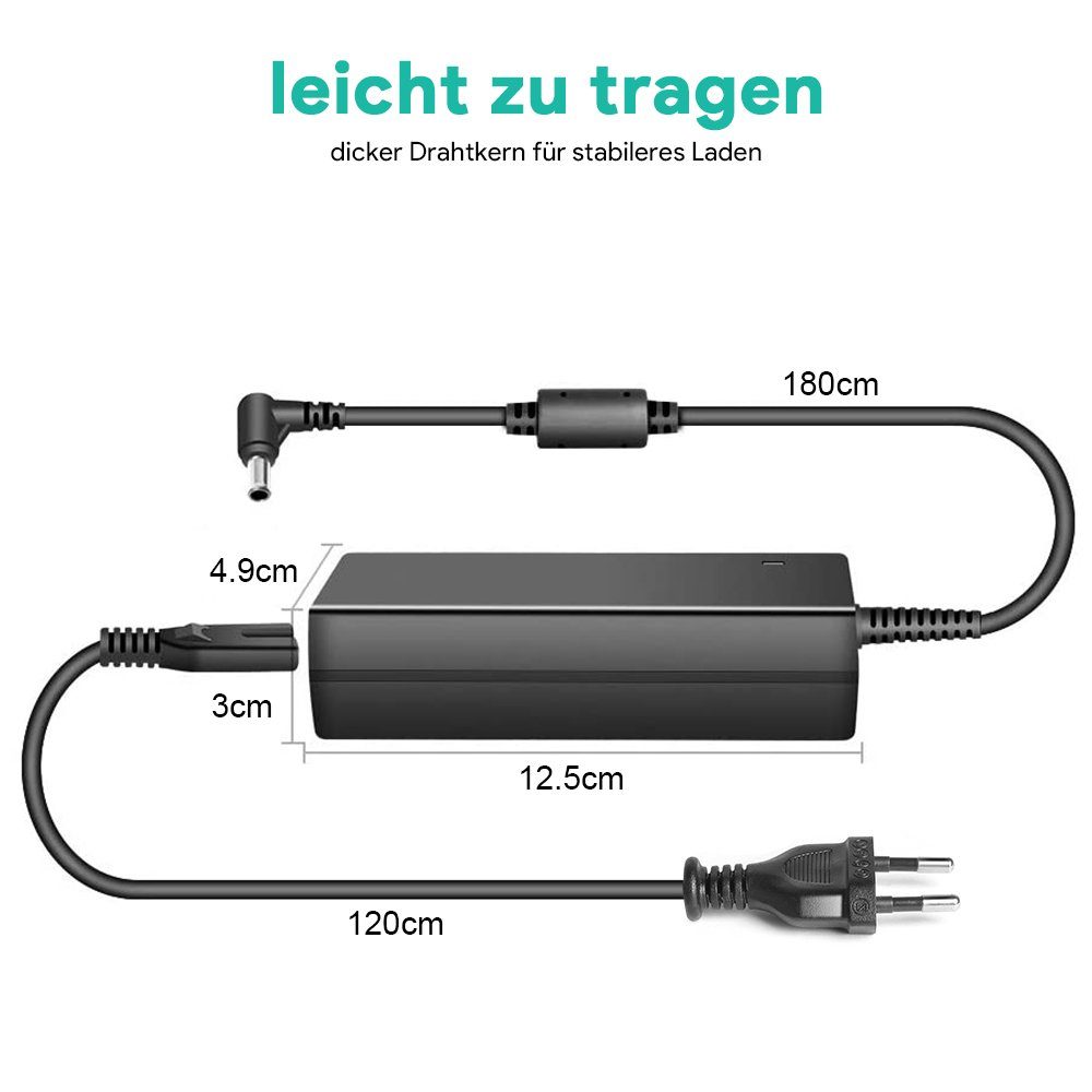 HKY 90W 19,5V Netzteil für Sony Vaio VGP-AC19V10 VGP-AC19V11 VGP-AC19V20 Notebook-Netzteil (Sony KDL55W650D KDL48W600B KDL-32W700B Smart LED LCD HDTV Screen)