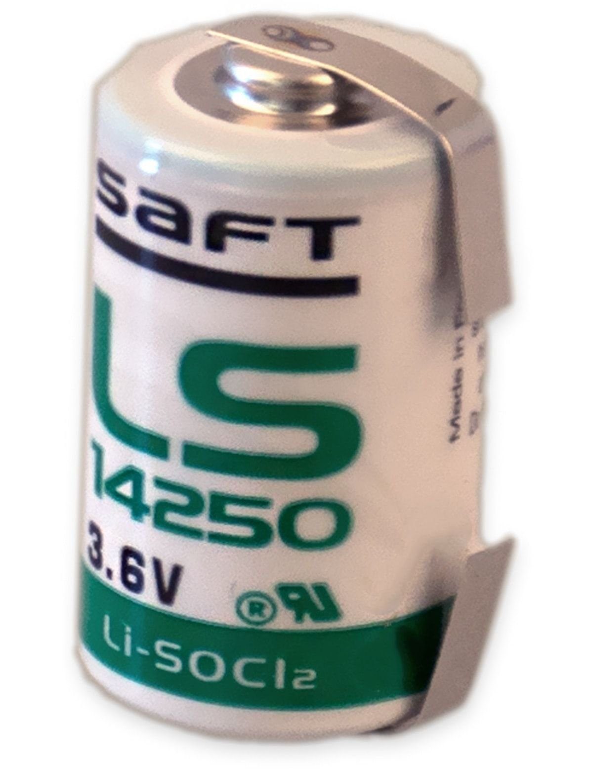 LS Lithium-Batterie SAFT 1/2AA, Saft 14250-CNR, Batterie mit