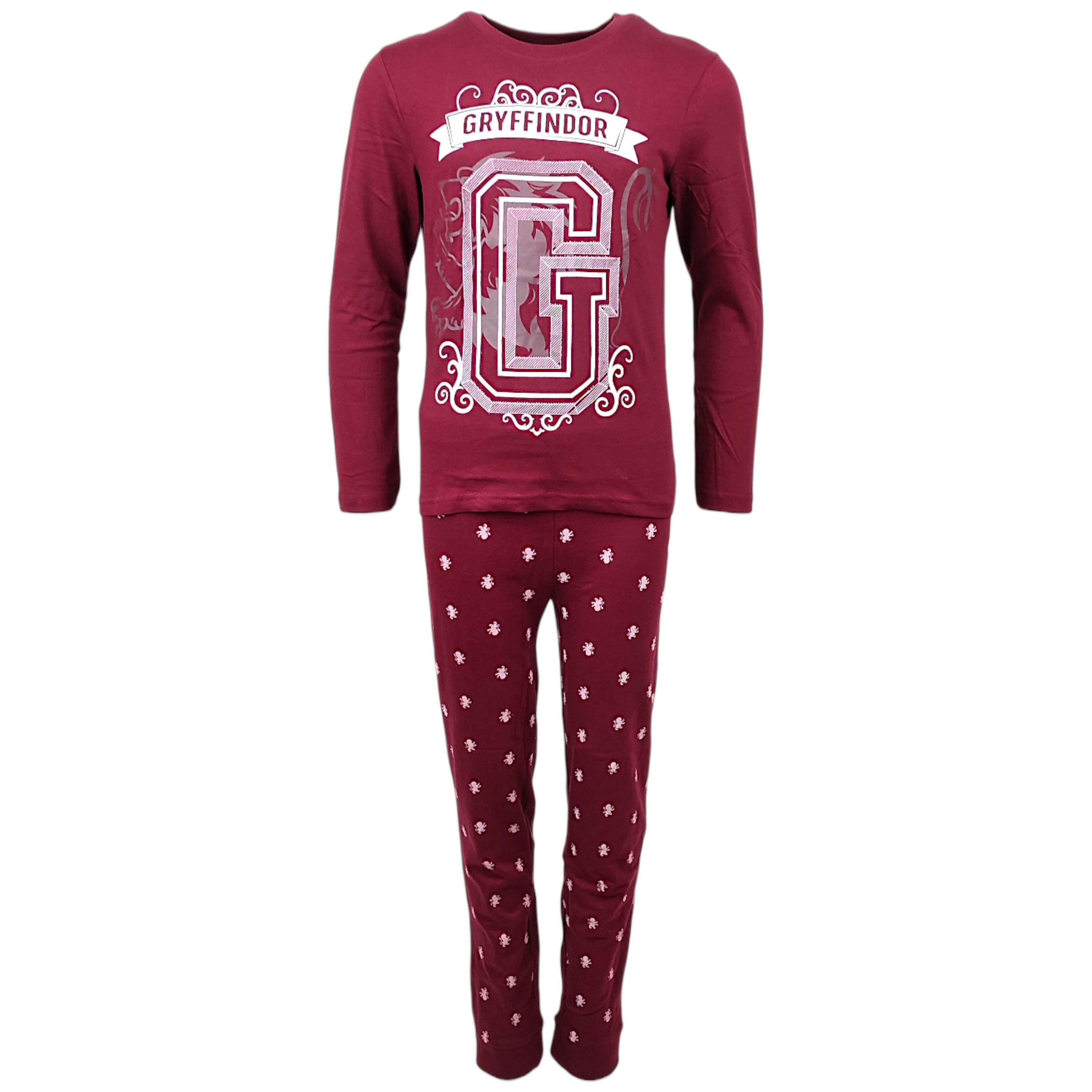 Harry Potter Schlafanzug Gryffindor (2 tlg) Jungen Pyjama langarm Gr. 134 - 164 cm