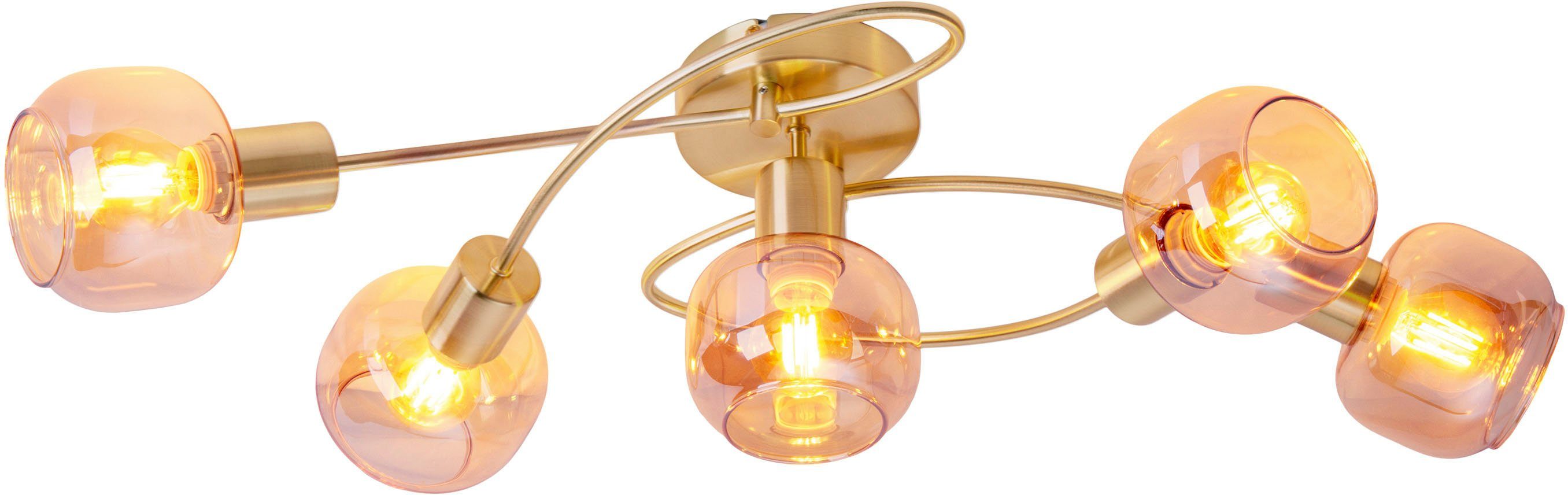 näve Deckenstrahler Libby, ohne Leuchtmittel, 5flg. flexibel verstellbare G günstig online kaufen