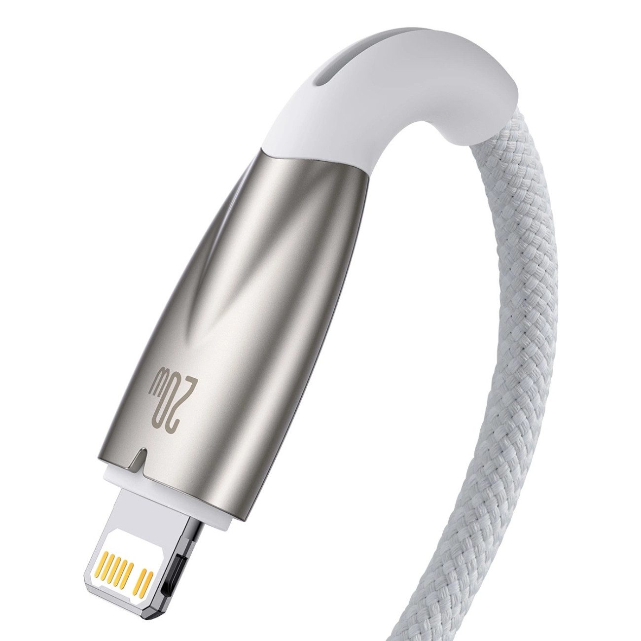 Baseus Glimmer USB-Kabel, USB-C, USB-C, Lightning (100 cm), PD 20 W Schnellladen, USB-C zu Lightning, 1 m Länge
