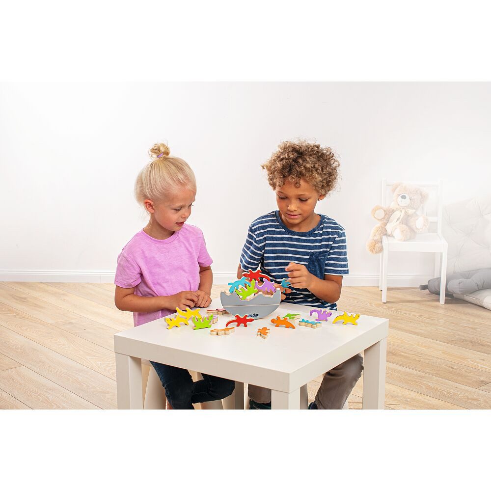 beleduc Spielesammlung Geschicklichkeitsspiel El Gecko, Viele unterschiedliche Spielvarianten möglich