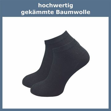 GAWILO Sneakersocken für Damen in weiß und schwarz, Ohne drückende Zehennaht, Extra Weich (6 Paar) Kurze Socken ideal zur Kombination mit Turnschuhen und Sneakern