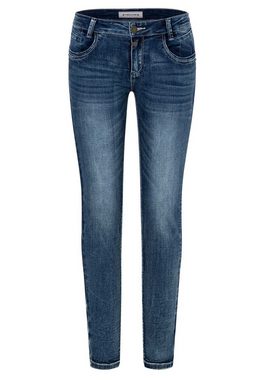 TIMEZONE Skinny-fit-Jeans Skinny Jeans Hose Denim Pants Mid Waist THIGHT SANYA 6586 in Blau