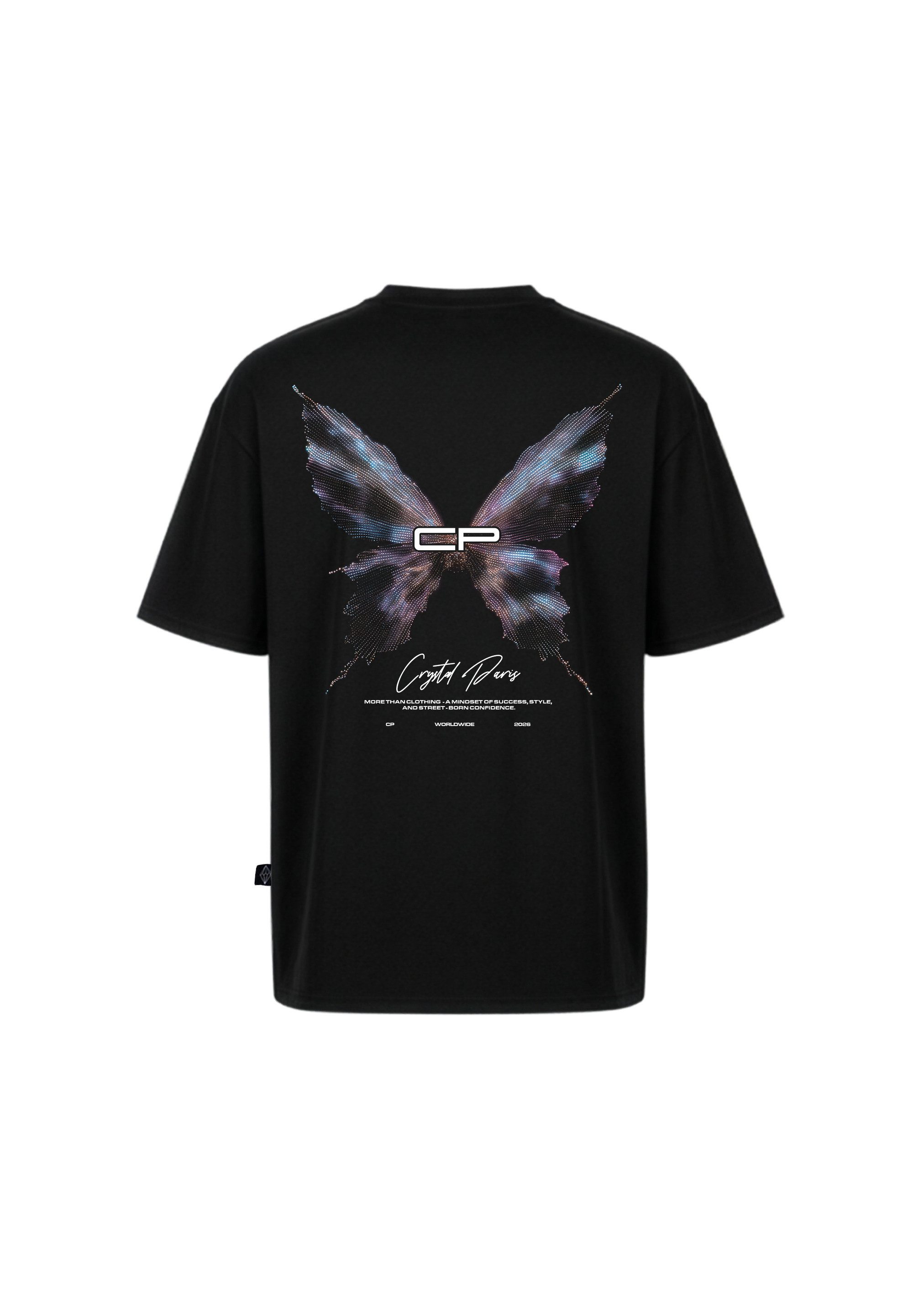 Crystal Paris T-Shirt Butterfly (1-tlg)