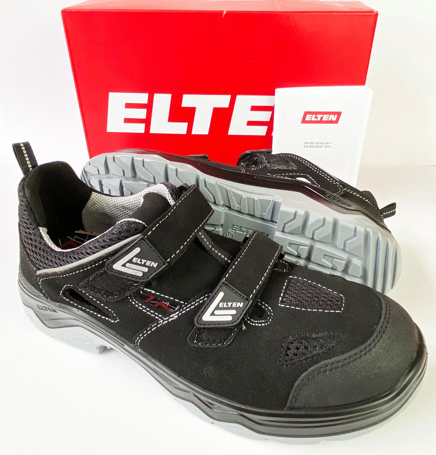 ELTEN Sicherheitssandalen Herren S1 ESD - Leander Easy Arbeitsschuhe Sicherheitsschuh (716281)