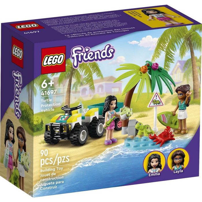 LEGO® Konstruktionsspielsteine LEGO® Friends - Schildkröten-Rettungswagen (Set 90 St)