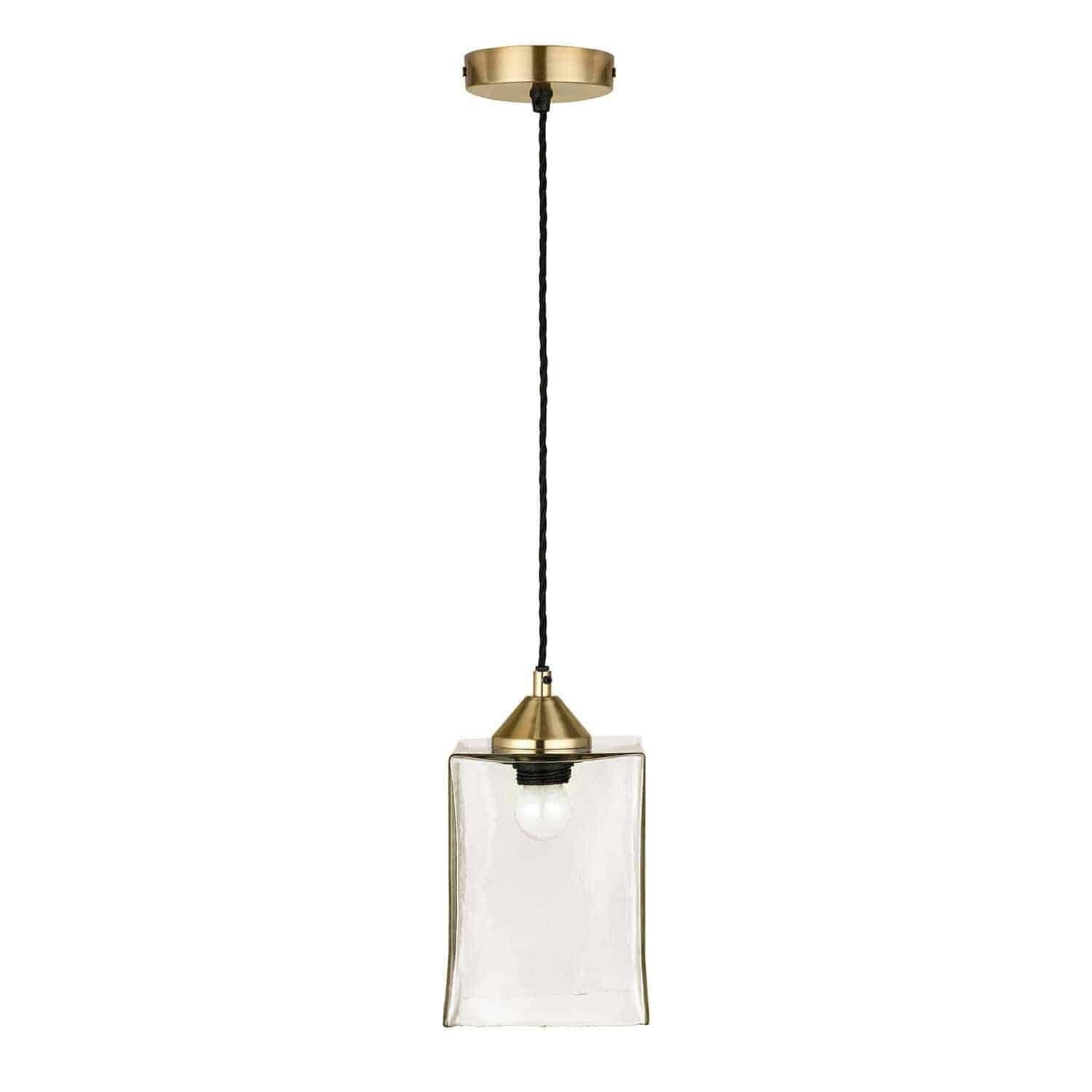 Mirabeau Hängeleuchten Hängelampe Floravon klar/antikgold