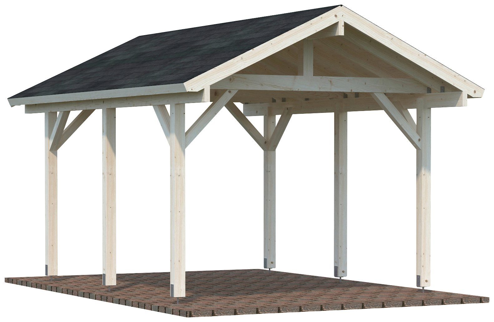 cm 359x510 BxT: Einzelcarport Palmako Robert,