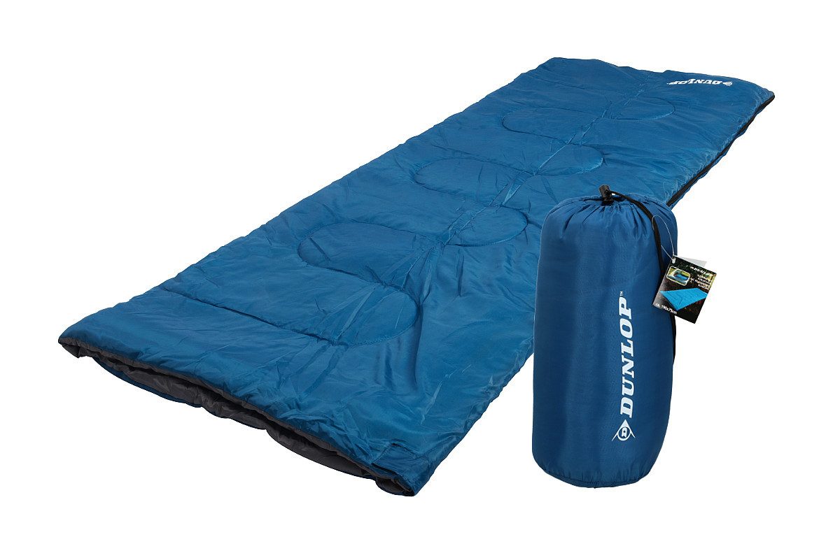 Dunlop Schlafsack Herbergsschlafsack (Reißverschluss 3 seitig umlaufend), Schlafsack