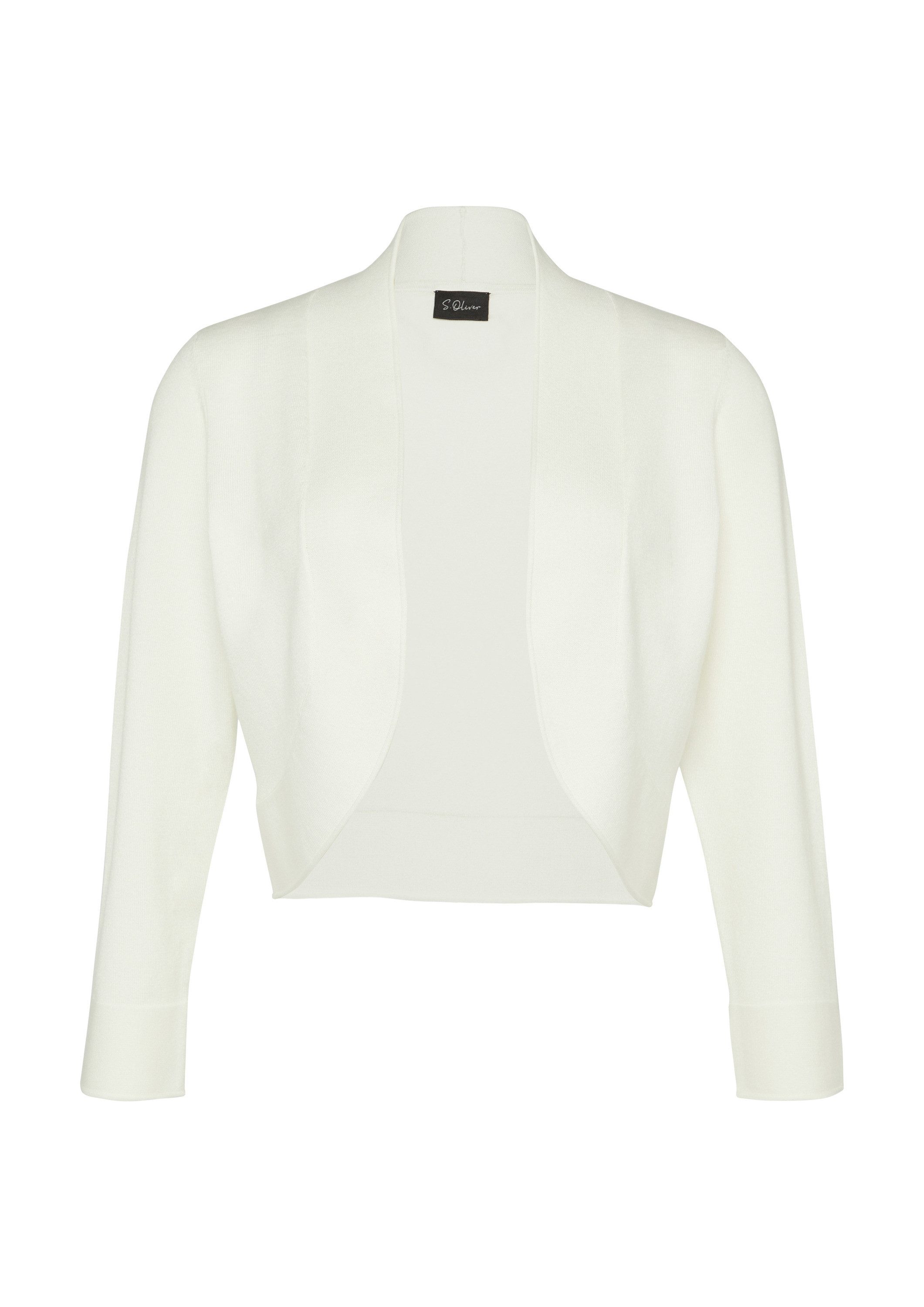 s.Oliver Cardigan Strickjacke Bolero mit 3/4-Ärmeln günstig online kaufen