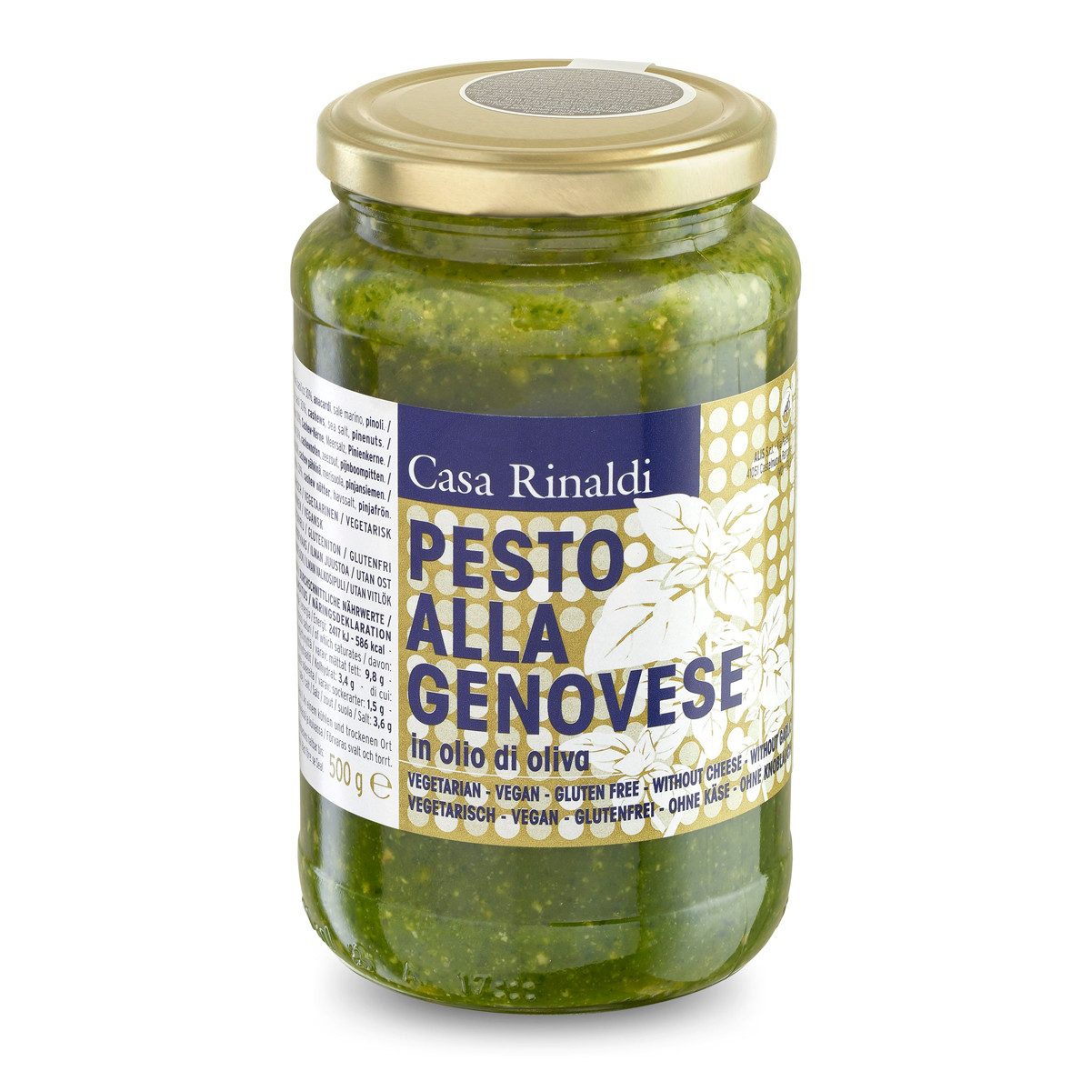 Casa Rinaldi Saucen, Casa Rinaldi Pesto Sosse Genovese mit Olivenoel kraeftig frisch 500g