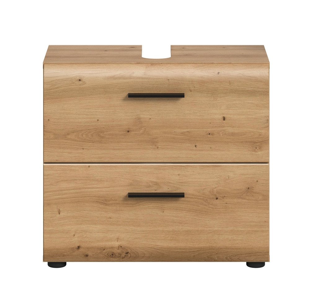 xonox.home Waschbeckenunterschrank Waschbeckenunterschrank Ice, mit Schubkästen, Artisan Oak (1-St) Badmöbel