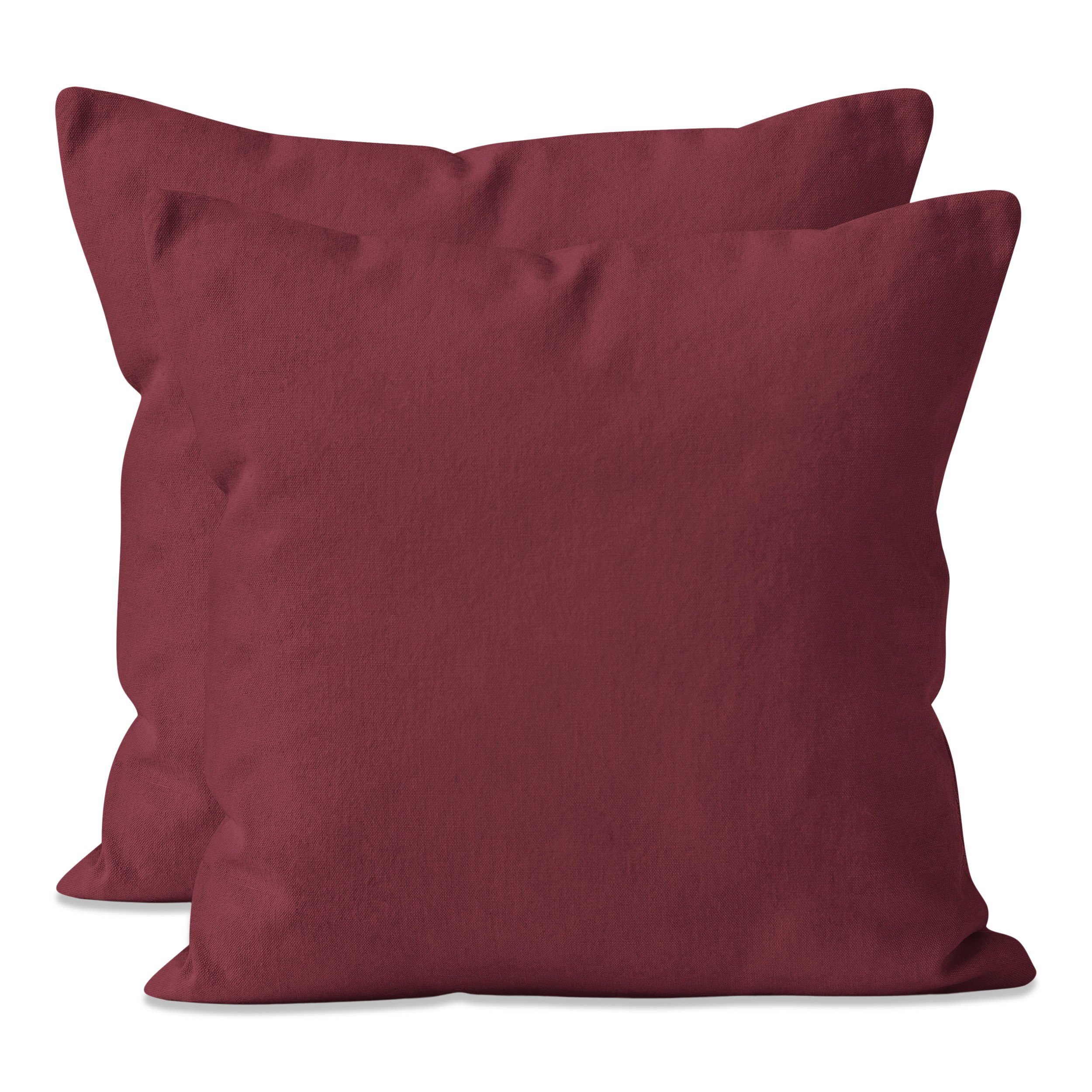 Zestri Kissenbezug 2-er Set Kissenhülle Mikrofaser 40x40 40x80 80x80 mit Re günstig online kaufen