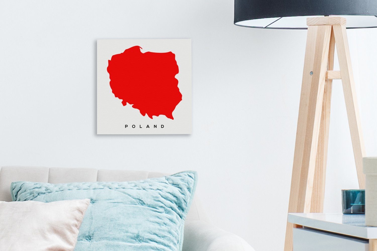 Bilder Illustration (1 Leinwandbild Leinwand St), Schlafzimmer Wohnzimmer Rot, von für in OneMillionCanvasses® Polen